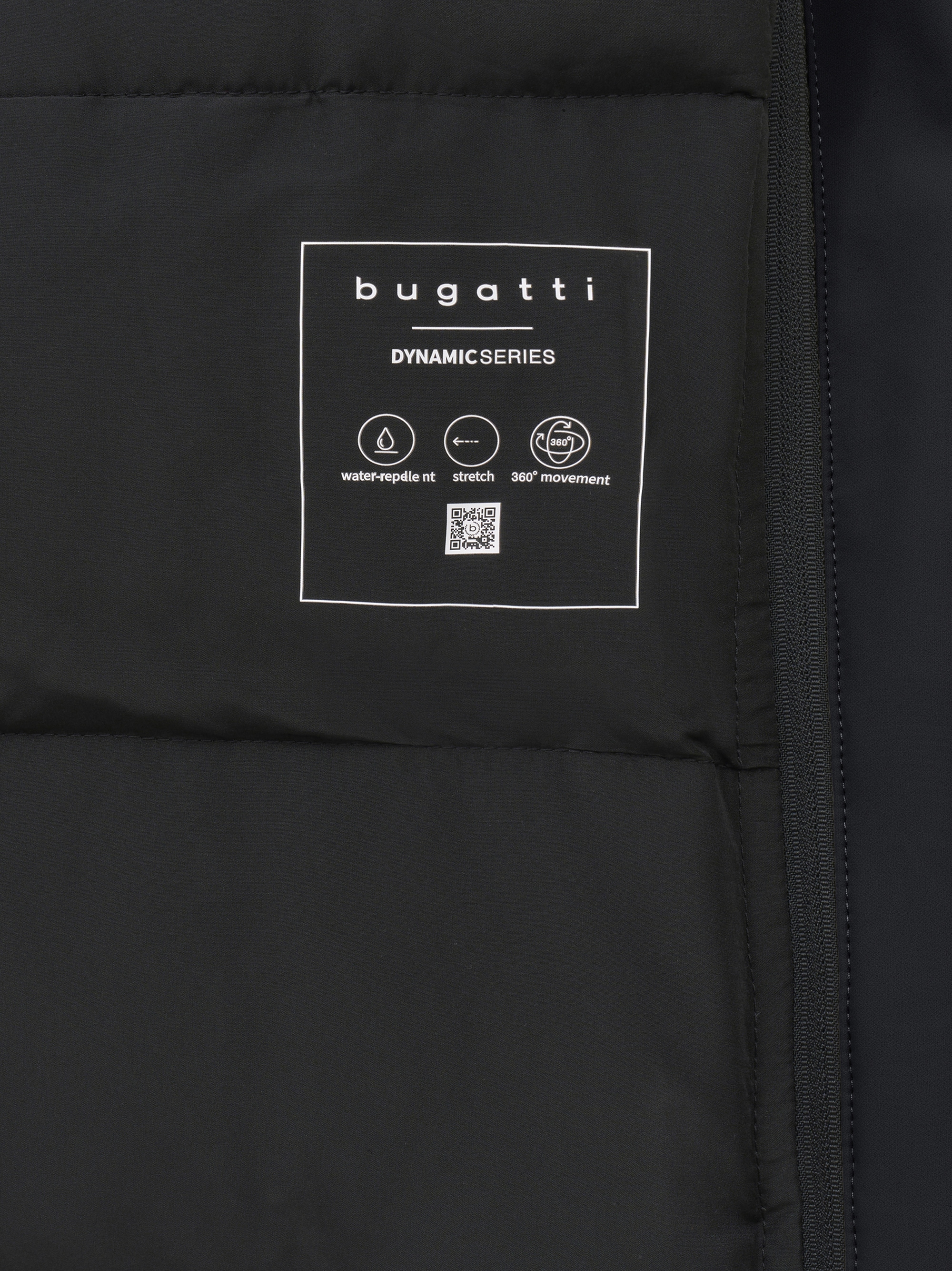 bugatti Kurzmantel »Regular Fit« Regular Fit Stretch Stehkragen Westeneinsatz