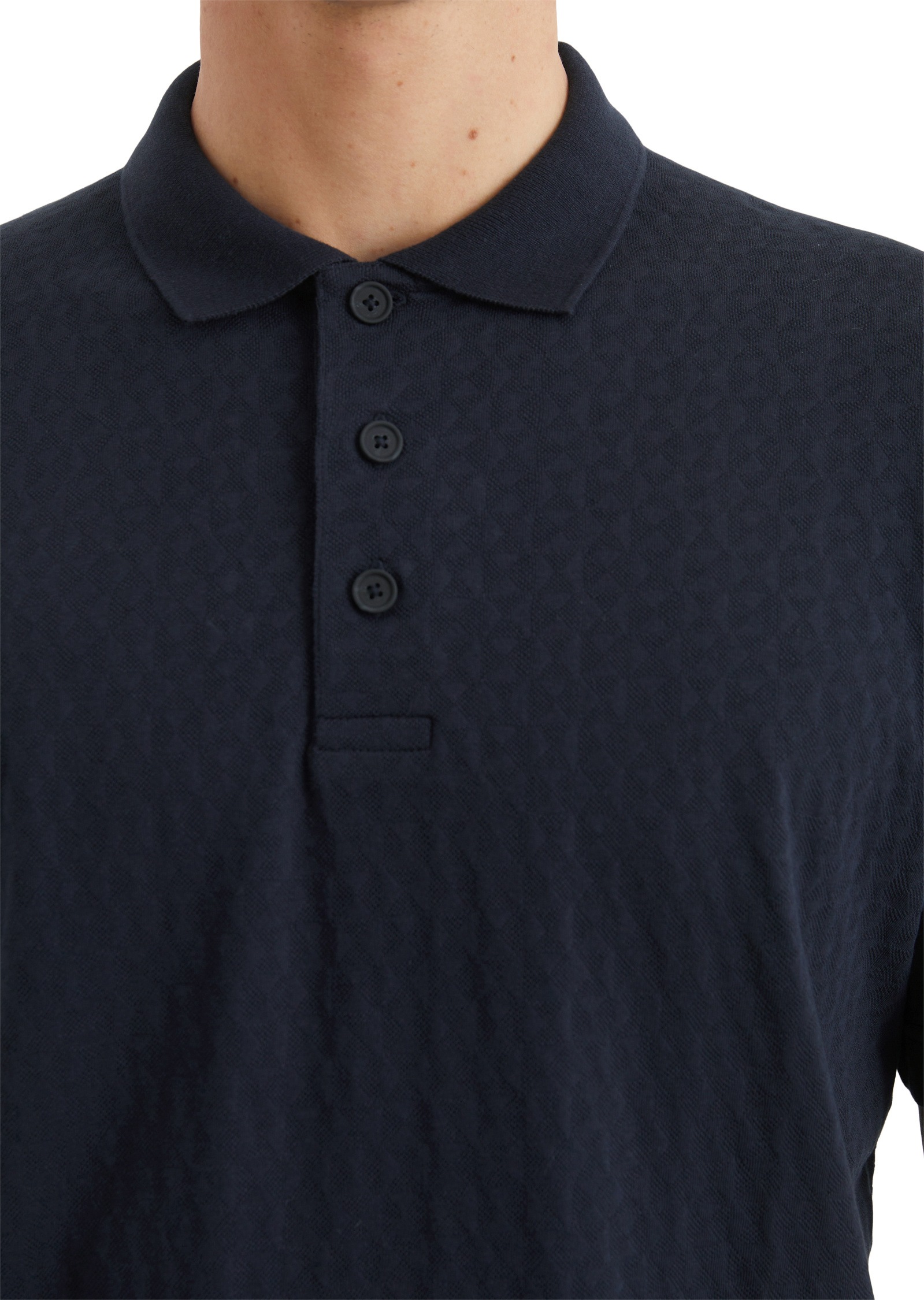 Marc O'Polo Poloshirt »mit Dreiecks-Struktur«