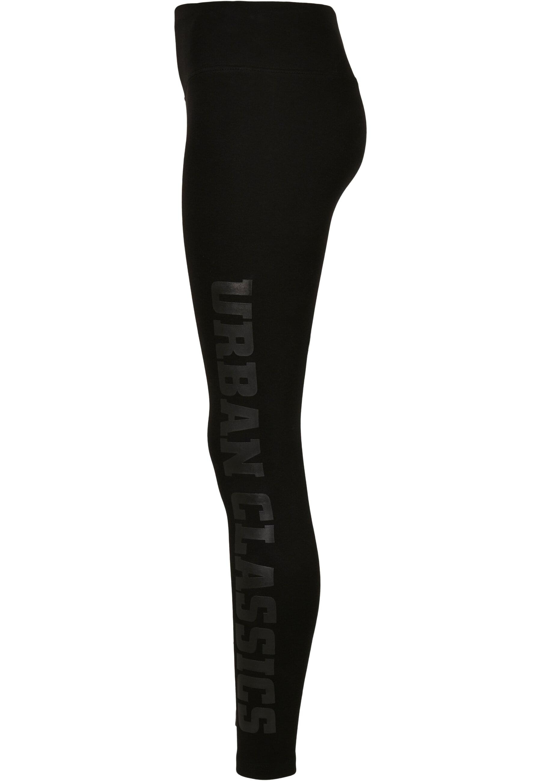 URBAN CLASSICS Leggings »Urban Classics Damen Ladies High Waist Branded Leggings«, (1 tlg.)