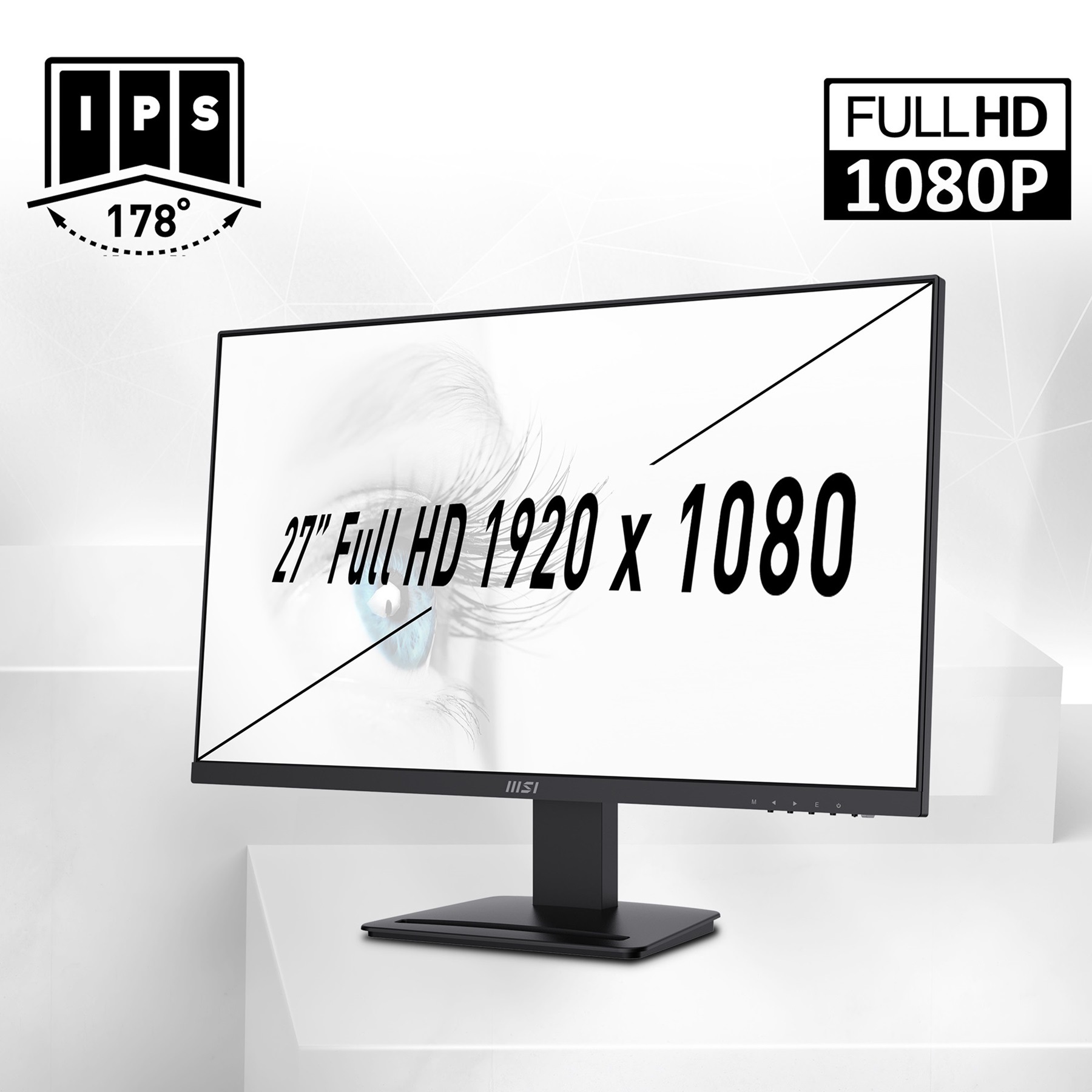 GAMEMAX PC-Komplettsystem »MegaDeal Infinity Mini BK SET2615«, (inkl. Maus & Tastatur), Windows 11 + MSI PRO MP273A Monitor, 69cm (27")