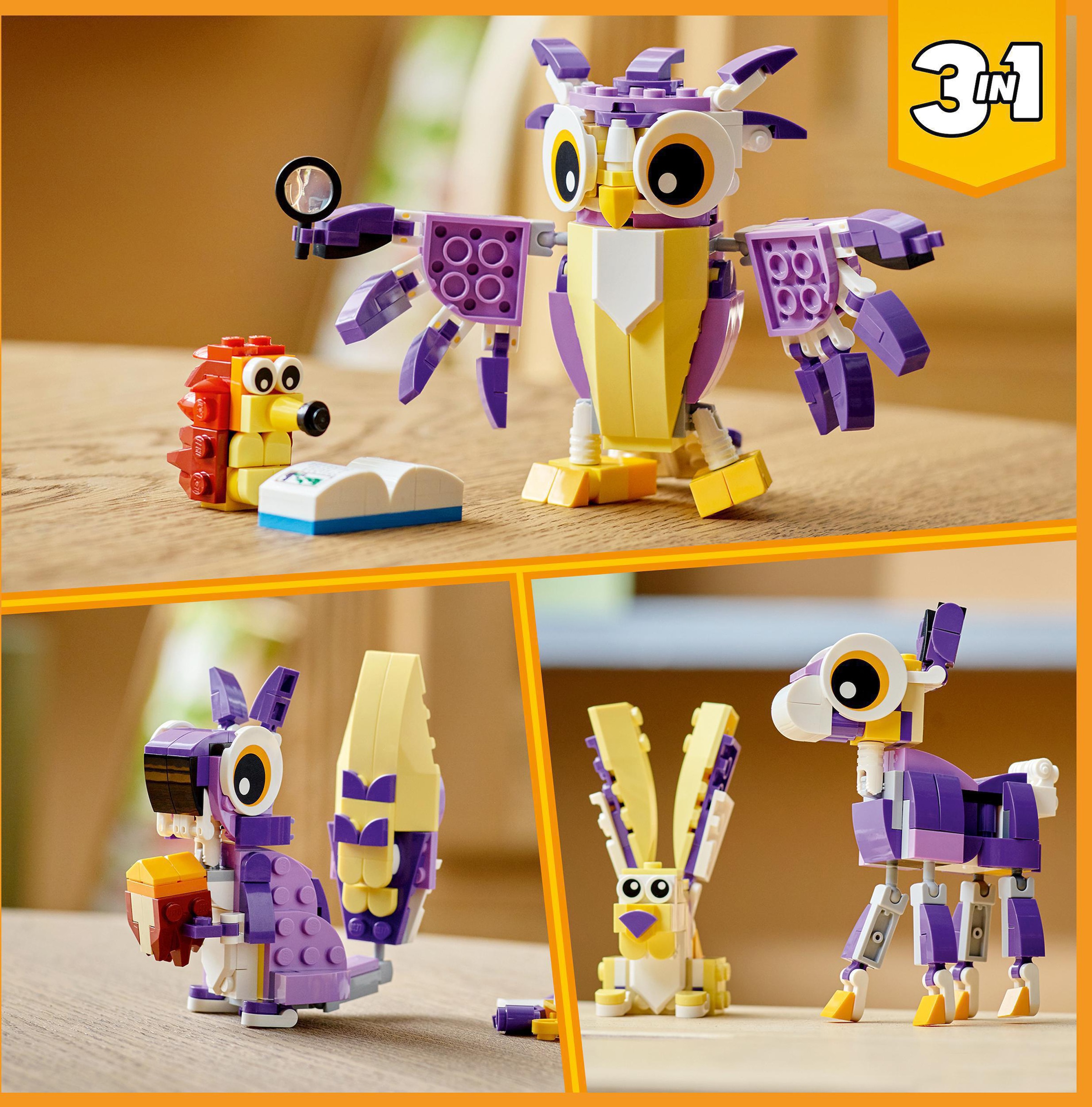 LEGO® Konstruktionsspielsteine »Wald-Fabelwesen (31125), LEGO® Creator 3in1«, (175 St.), Made in Europe