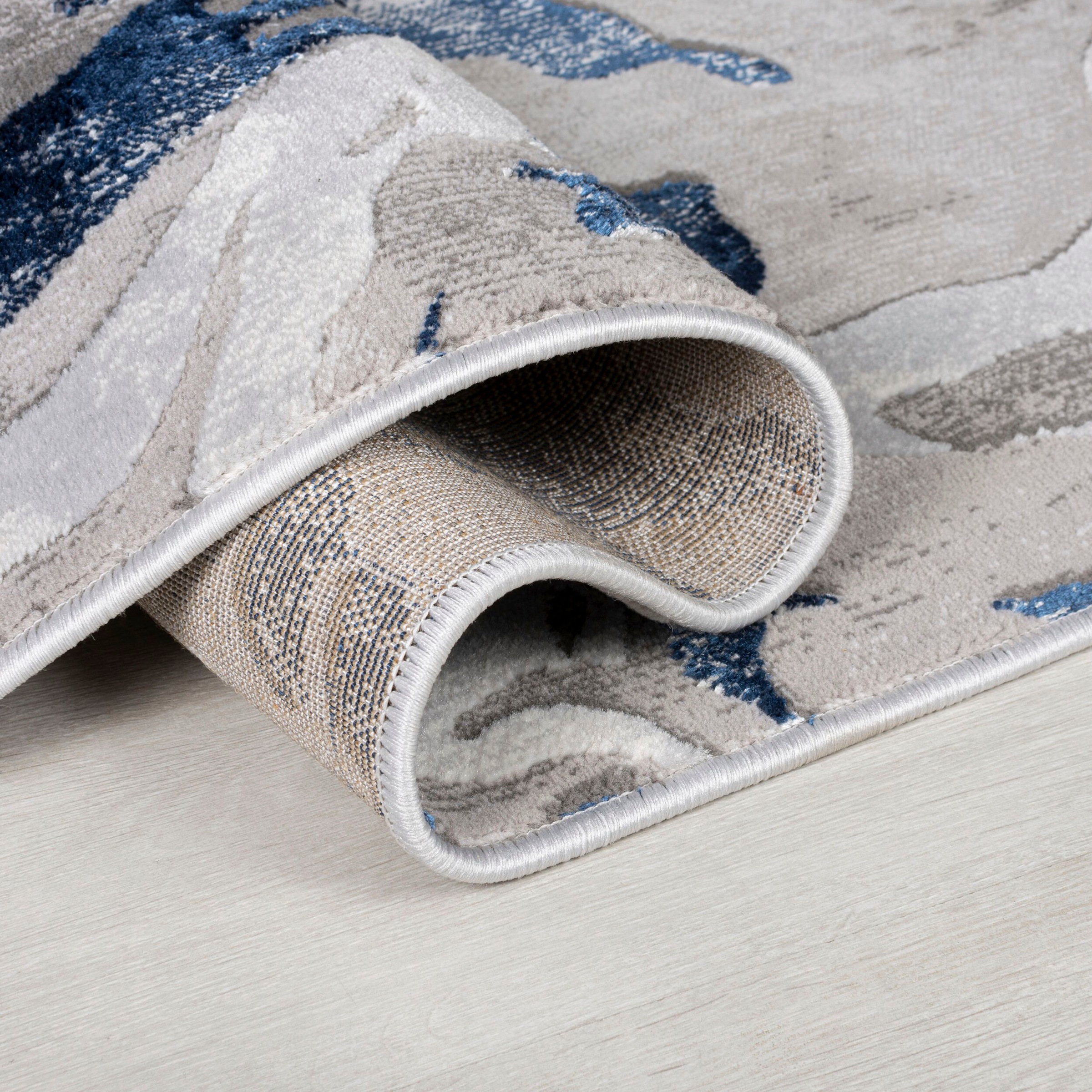 FLAIR RUGS Teppich »Marbled«, rechteckig, 12 mm Höhe, dezenter Glanz, mehrfarbig, modernes Marmor-Design