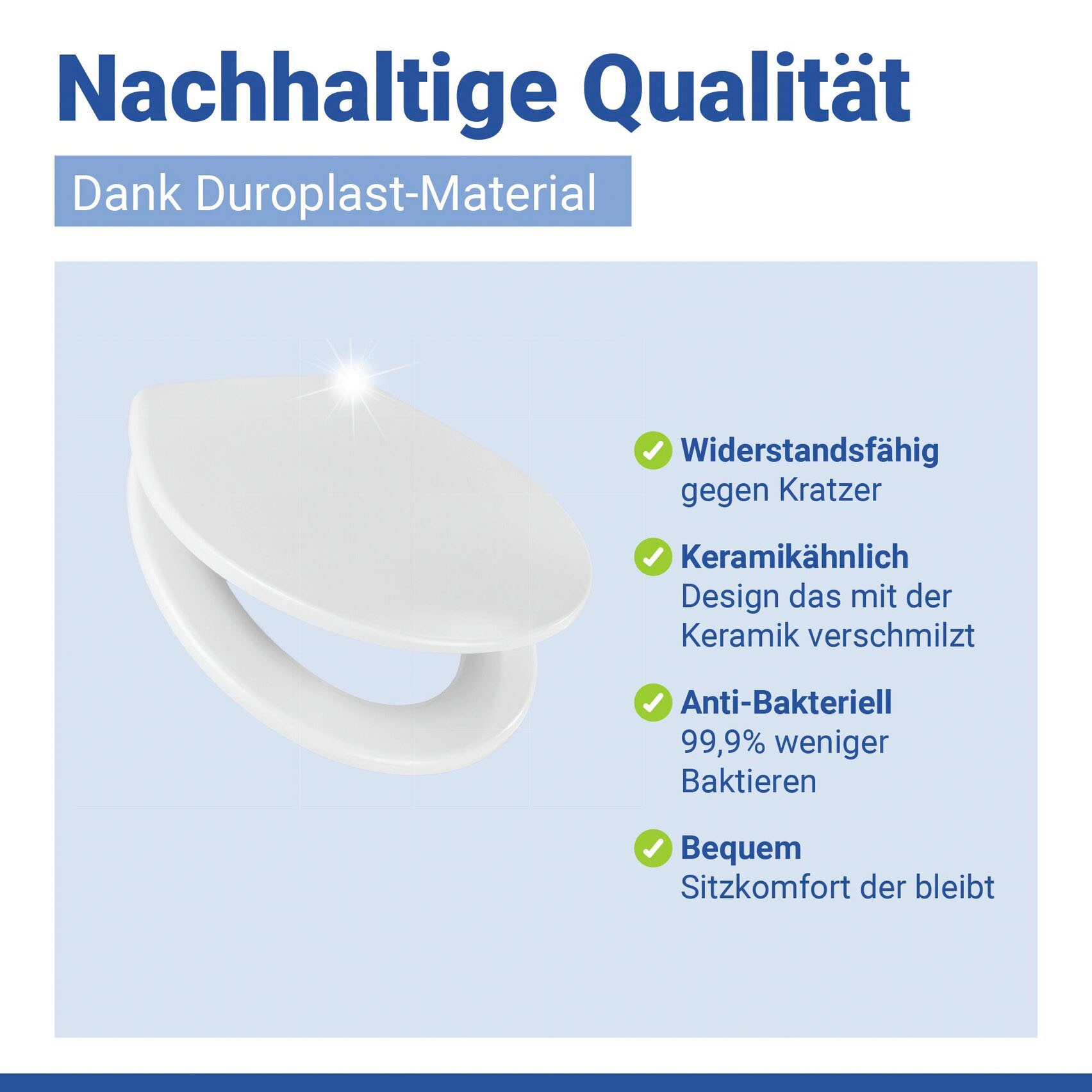 WENKO WC-Sitz »Neo« mit Absenkautomatik und Schnellbefestigung
