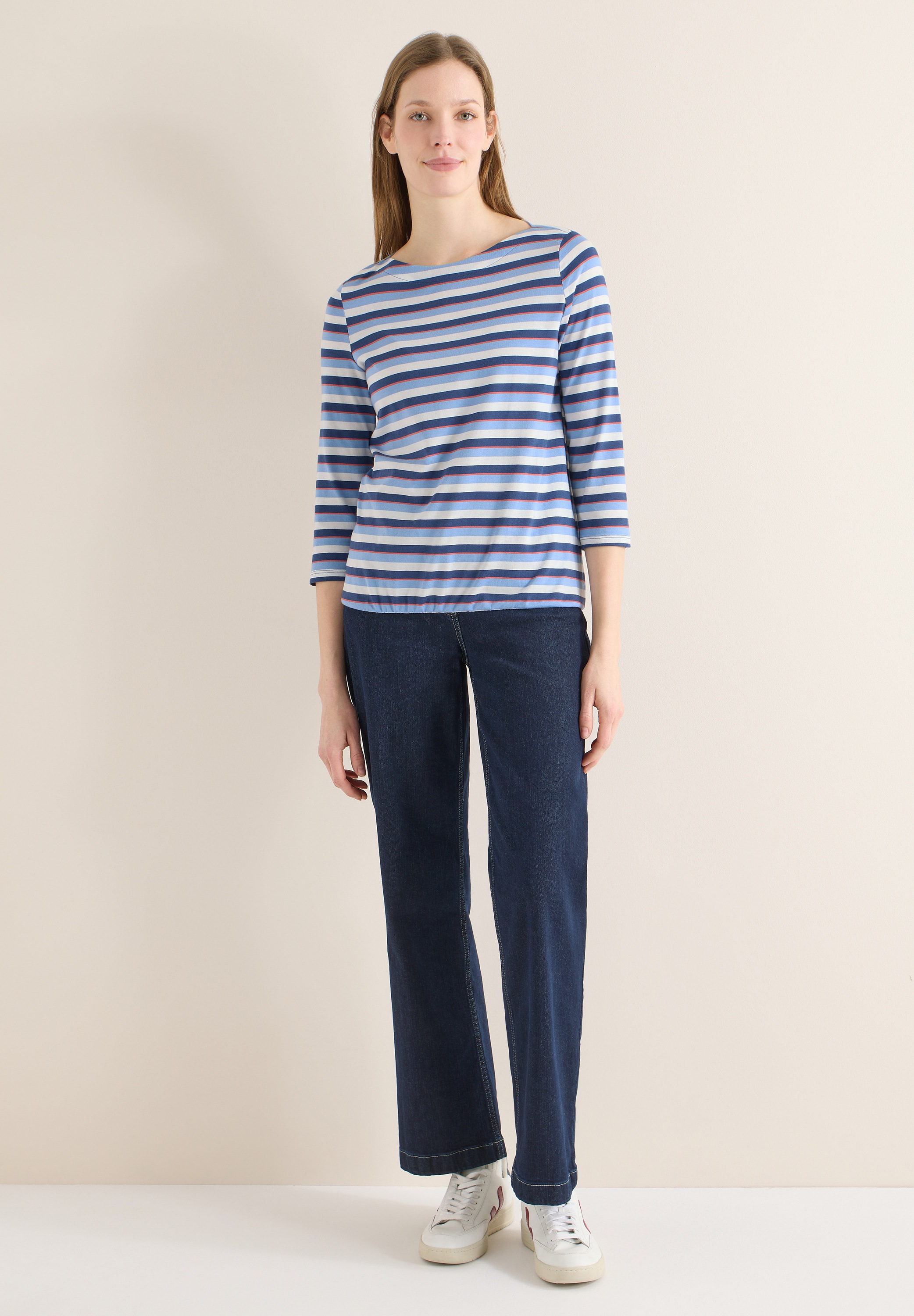 Thumbnail - Cecil Rundhalsshirt mit U-Boot-Ausschnitt