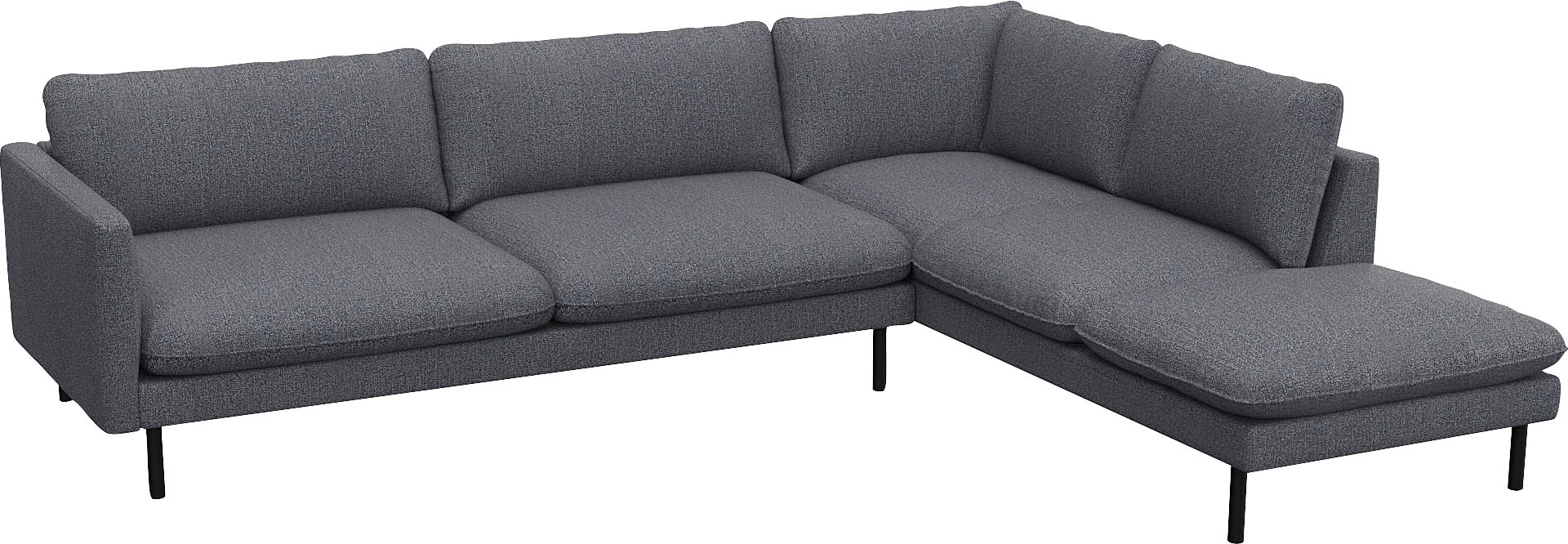 FLEXLUX Ecksofa "Bolzano, elegant und bequem, L-Form" Sitzaufbau mit Kaltsc günstig online kaufen