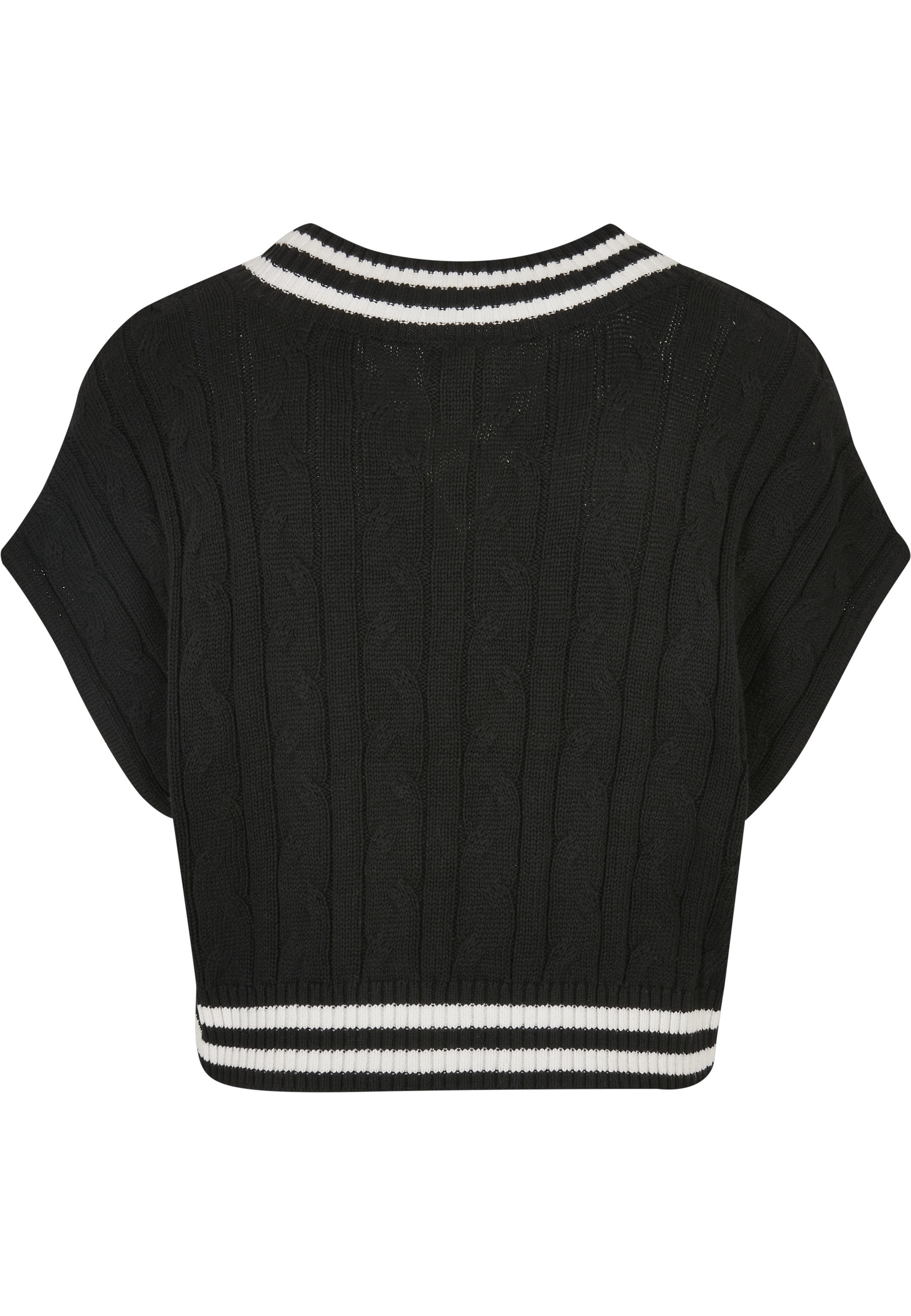 URBAN CLASSICS Sweatshirt »Urban Classics Damen Ladies Cropped Knit College Slipover«, 1 Stk.
