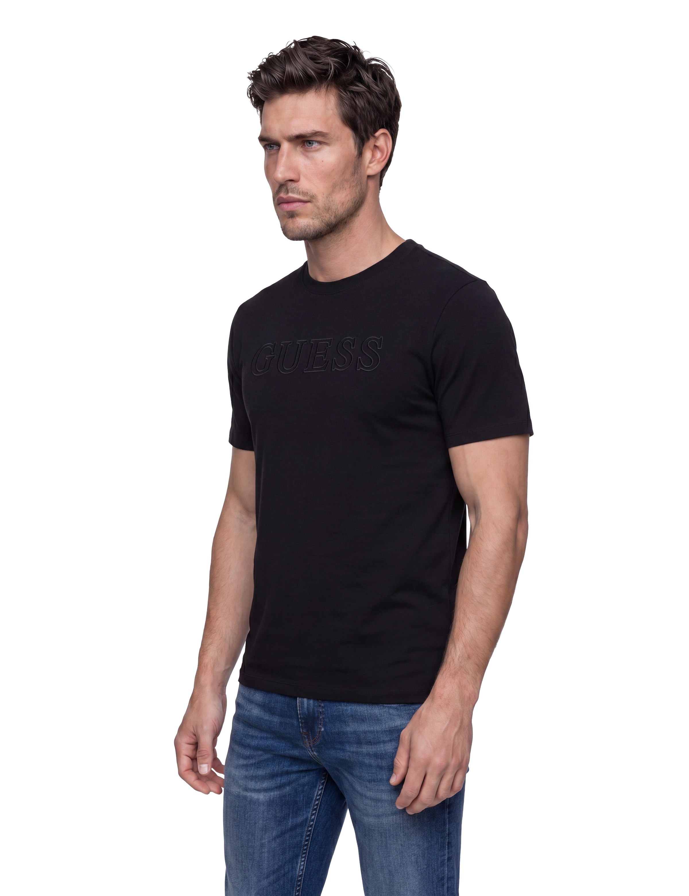 Guess T-Shirt »ALPHY« Regular Fit, Logo-Druck