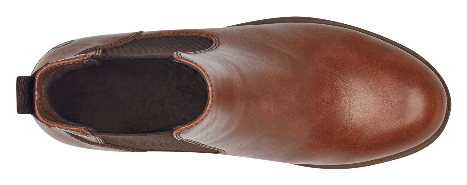 Tamaris Chelseaboots, Blockabsatz, Stiefelette, Businessschuh, Schlupfschuh, Anziehlasche