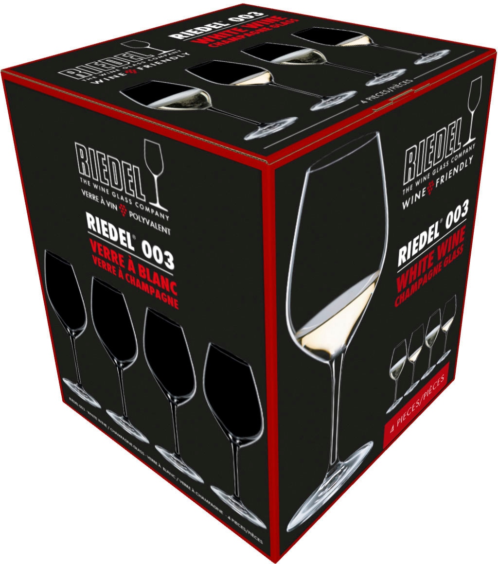 RIEDEL WINE FRIENDLY Weinglas »Wine Friendly«, (Set, 4 tlg., WHITE WINE / CHAMPAGNE WINE GLASS), Made in Germany, 440 ml, 4-teilig