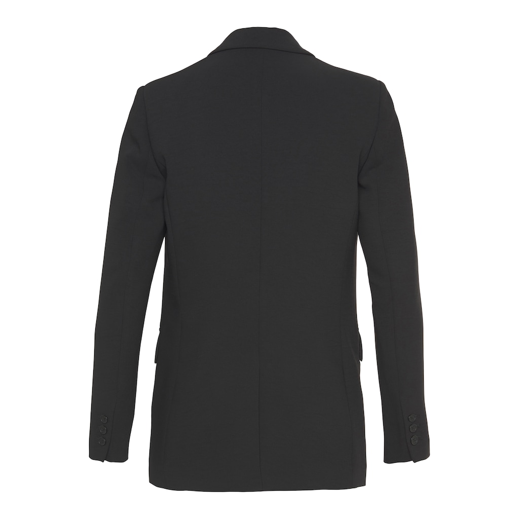 LASCANA Longblazer, mit Reverskragen und Schlitz hinten, Damenblazer, elegant-chic