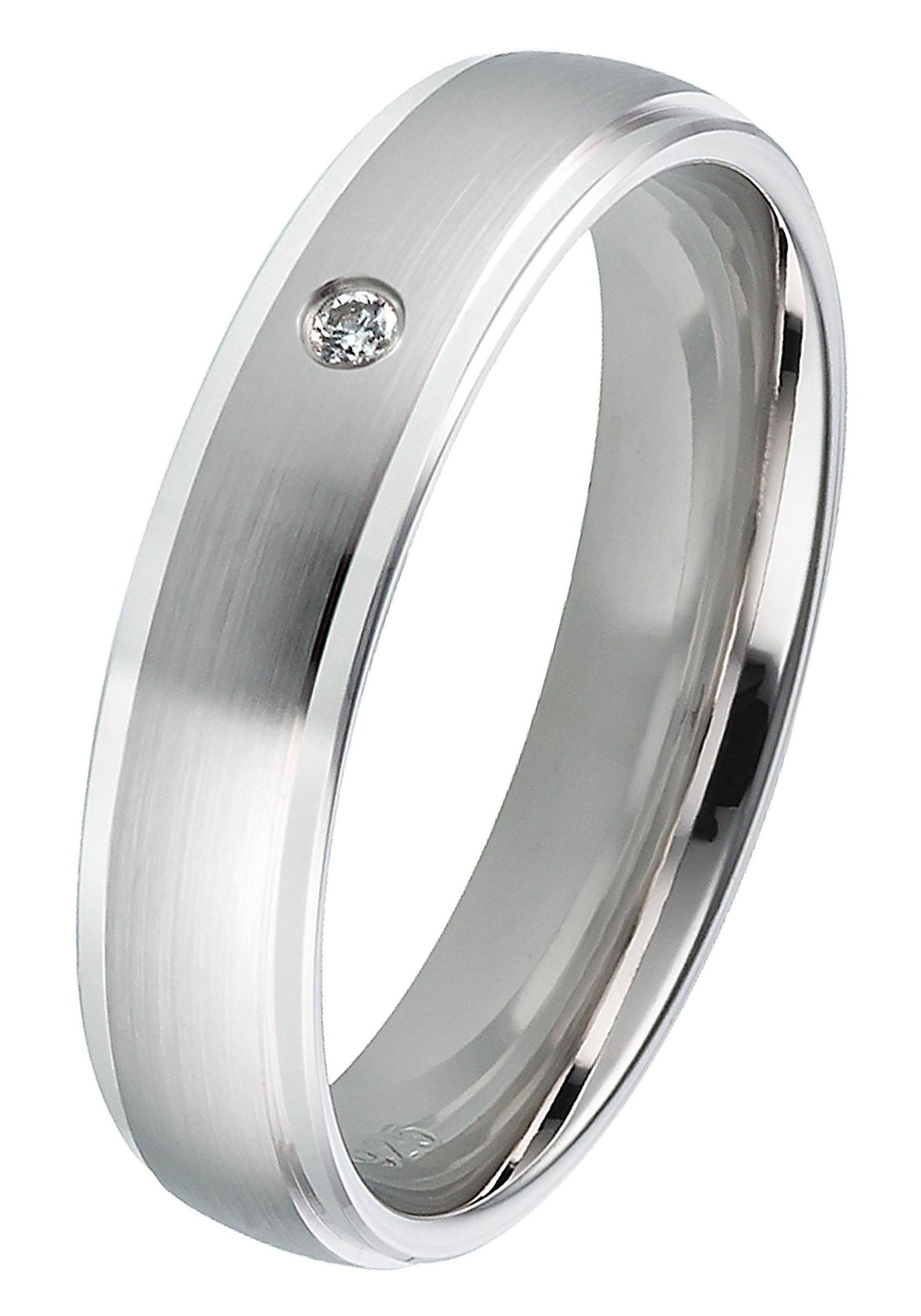 DOOSTI Trauring »Schmuck Geschenk Silber 925 Trauring Ehering Partnerring LIEBE«, Made in Germany, wahlweise mit oder ohne Zirkonia