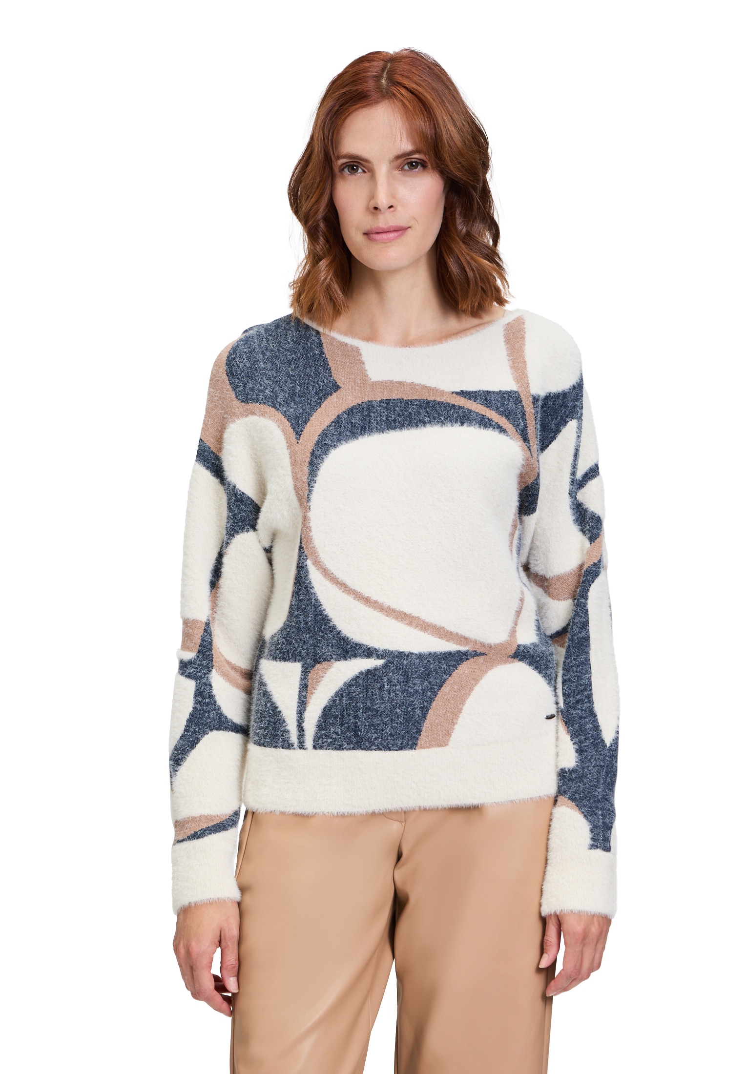 Betty&Co Strickpullover »Betty & Co Strickpullover mit Effektgarn«, Jacquard