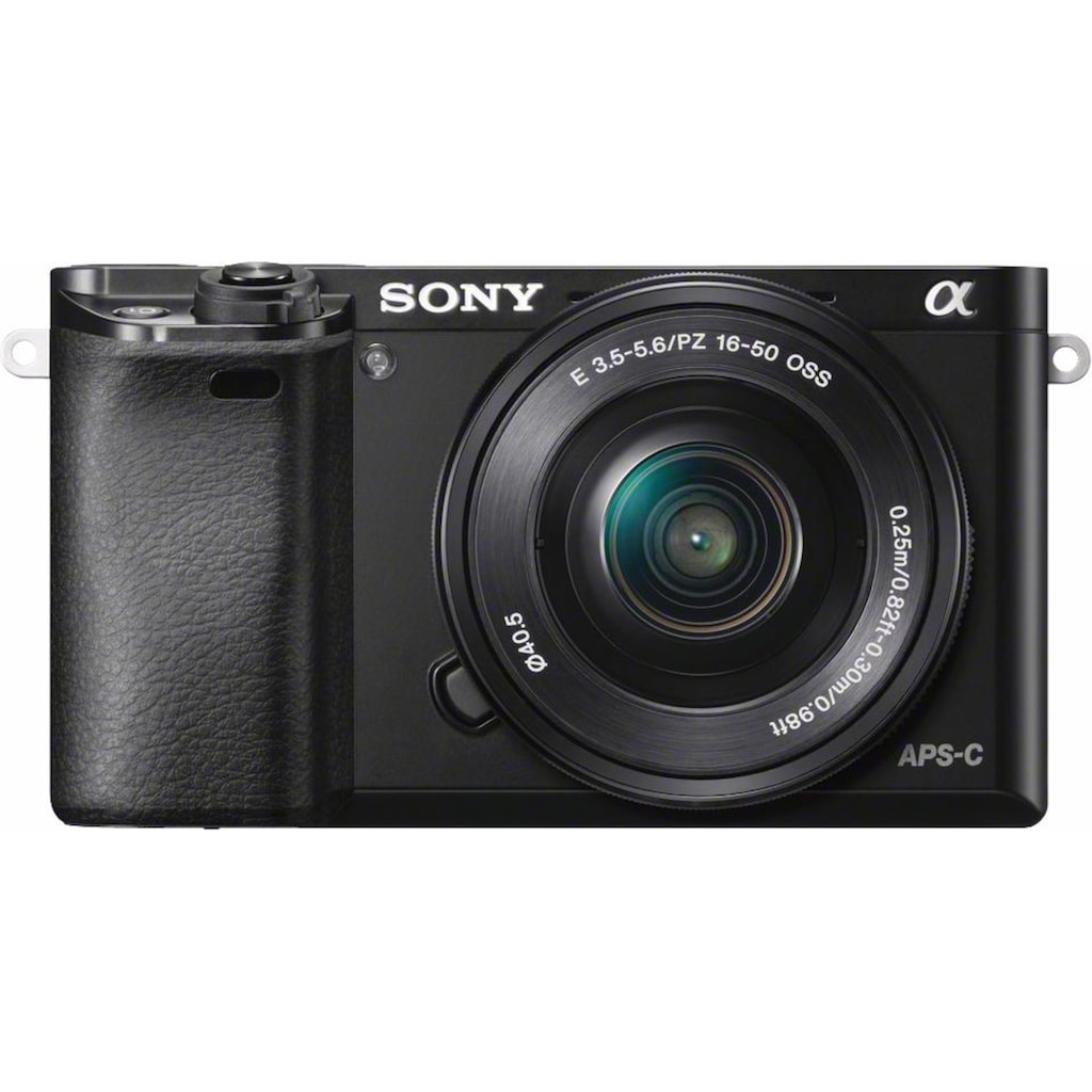 Sony Systemkamera »Alpha ILCE-6000L«, SEL-P1650, 24,3 MP, WLAN (Wi-Fi)-NFC
