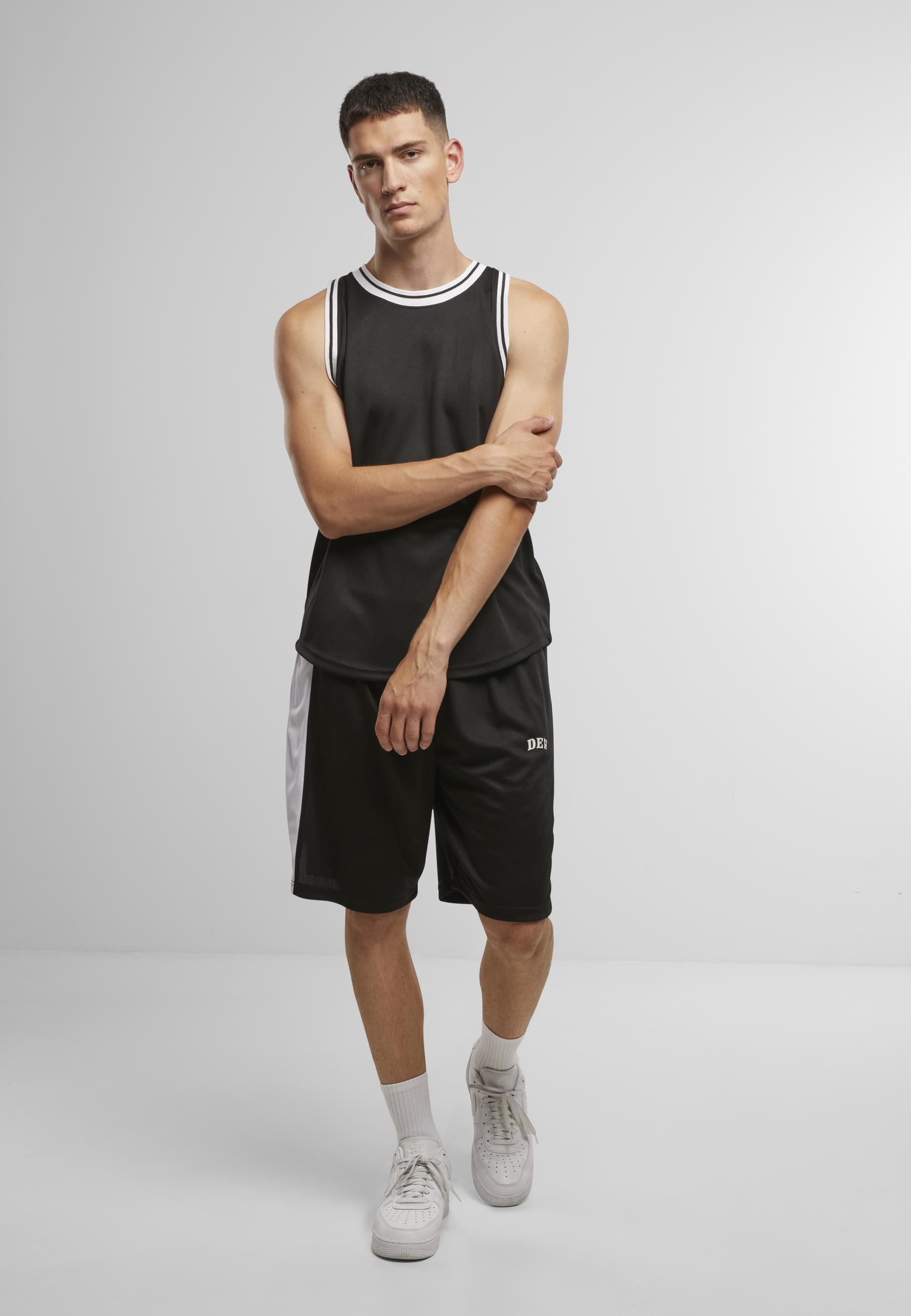 DEF Stoffhose »DEF Herren DEF STRIPES Short«, (1 tlg.)