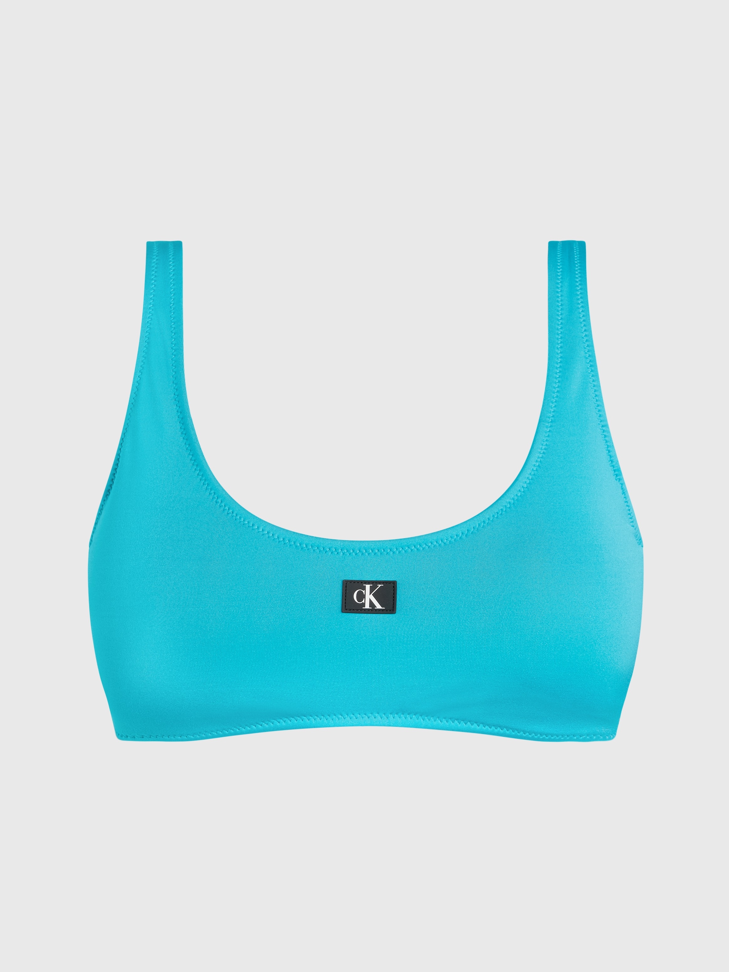 Calvin Klein Swimwear Bustier-Bikini-Top »BRALETTE-RP«, mit Logo-Patch