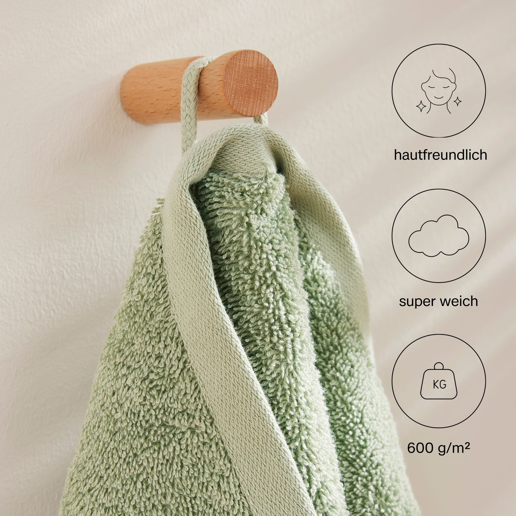 Thumbnail - s.Oliver Handtuch Set "s.Oliver, Premium Qualität, 600 gr/m²," Set 3 Stk. Walkfrottier 1 Gästetuch 30x50 cm, 1 Handtuch ...