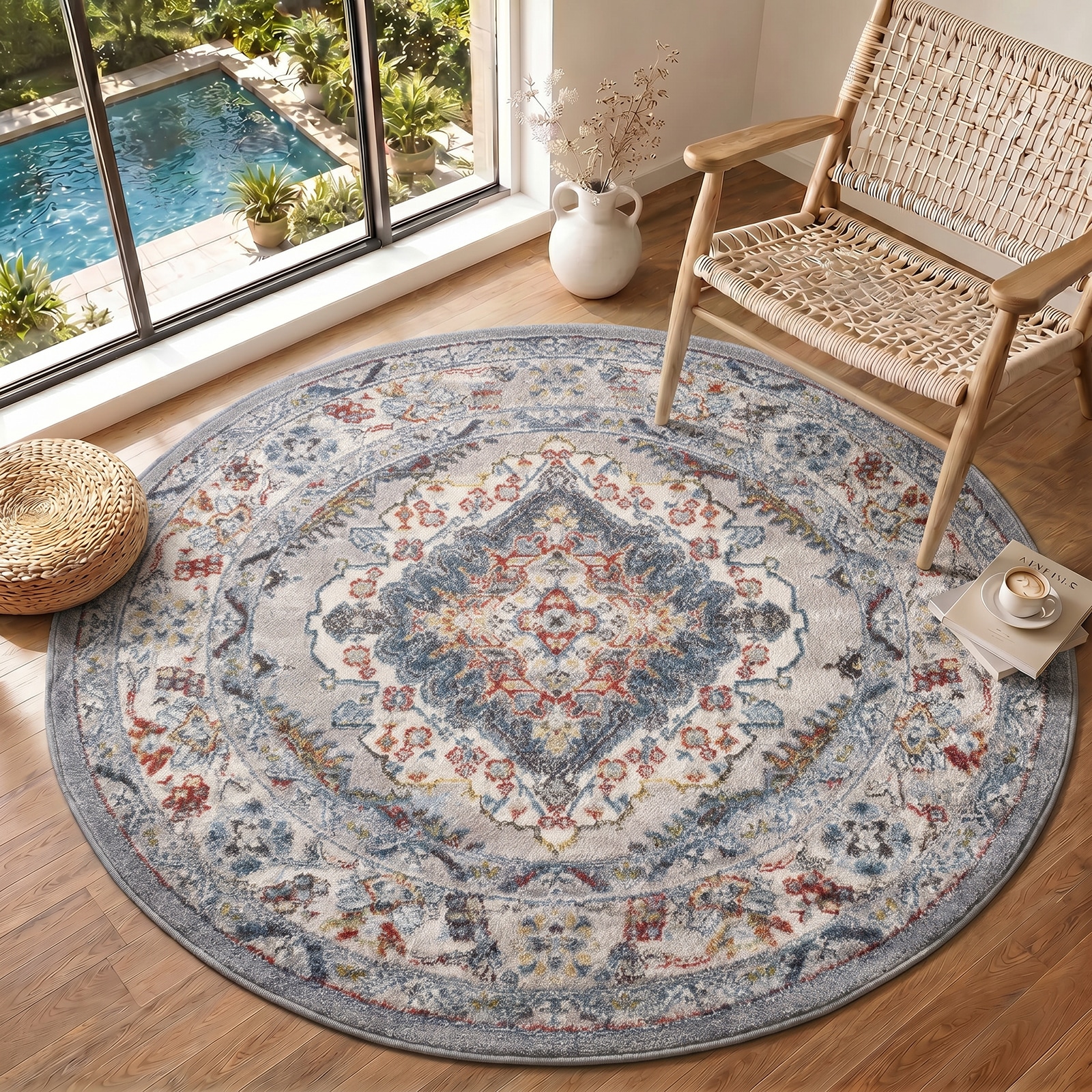 Livabliss Teppich "CASABLANCA" rund 12,7 mm Höhe