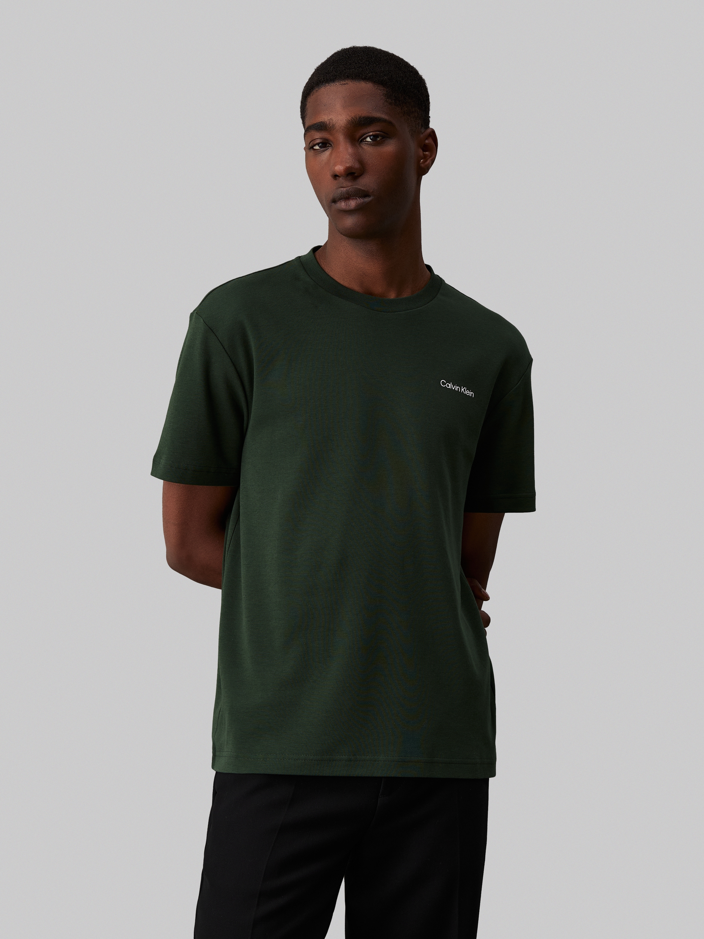 Calvin Klein T-Shirt "MICRO LOGO INTERLOCK T-SHIRT", mit Calvin Klein Logo günstig online kaufen