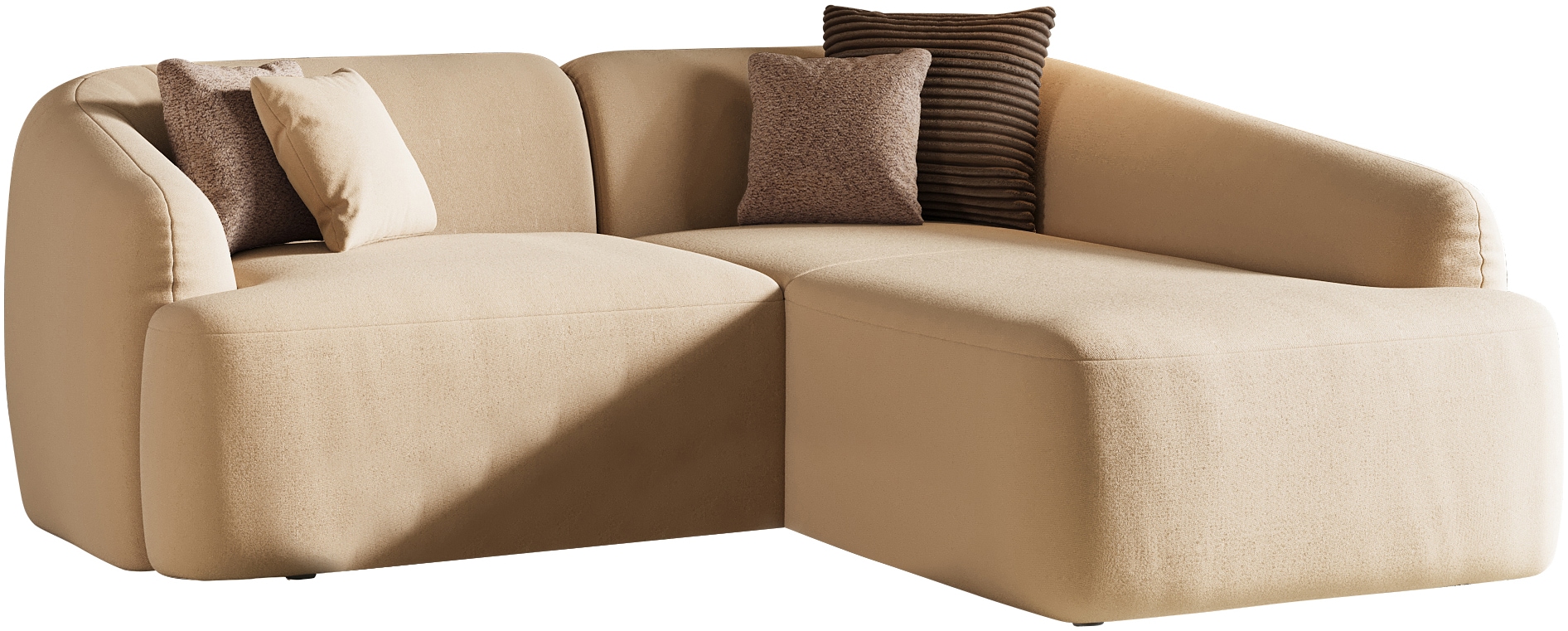INOSIGN Ecksofa »Nergal, Einzelsofa oder L-Form«, Modernes Design, schlichte Optik, stilvoller Blickfang im Wohnzimmer