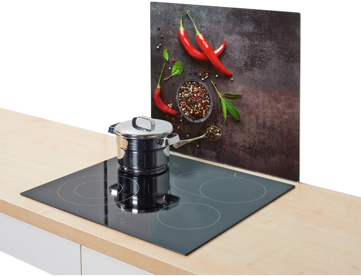 Zeller Present Schneide- und Abdeckplatte »Chilli«, Silikonfüßen