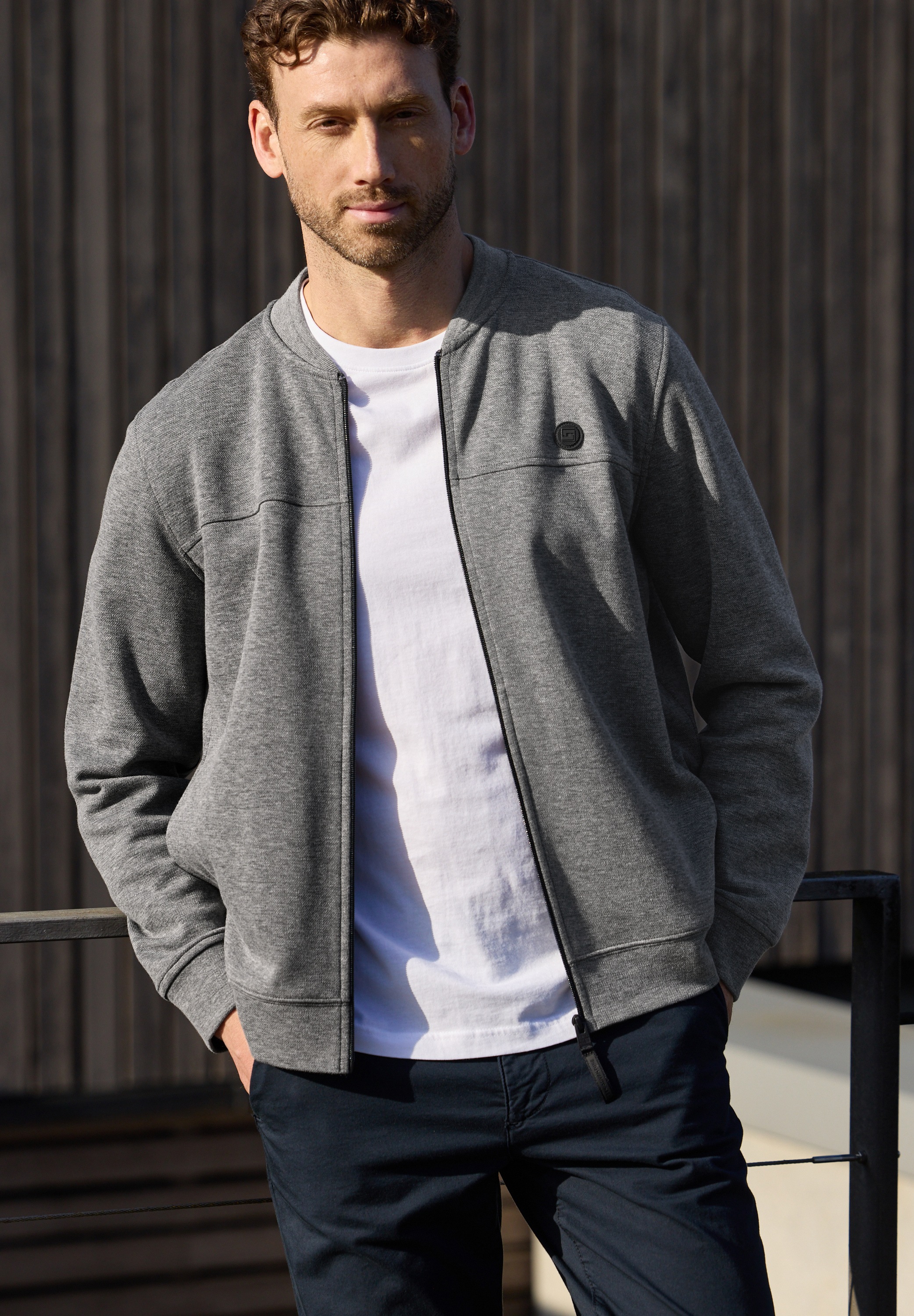 STREET ONE MEN Blouson ohne Kapuze mit Taschen-Detail günstig online kaufen