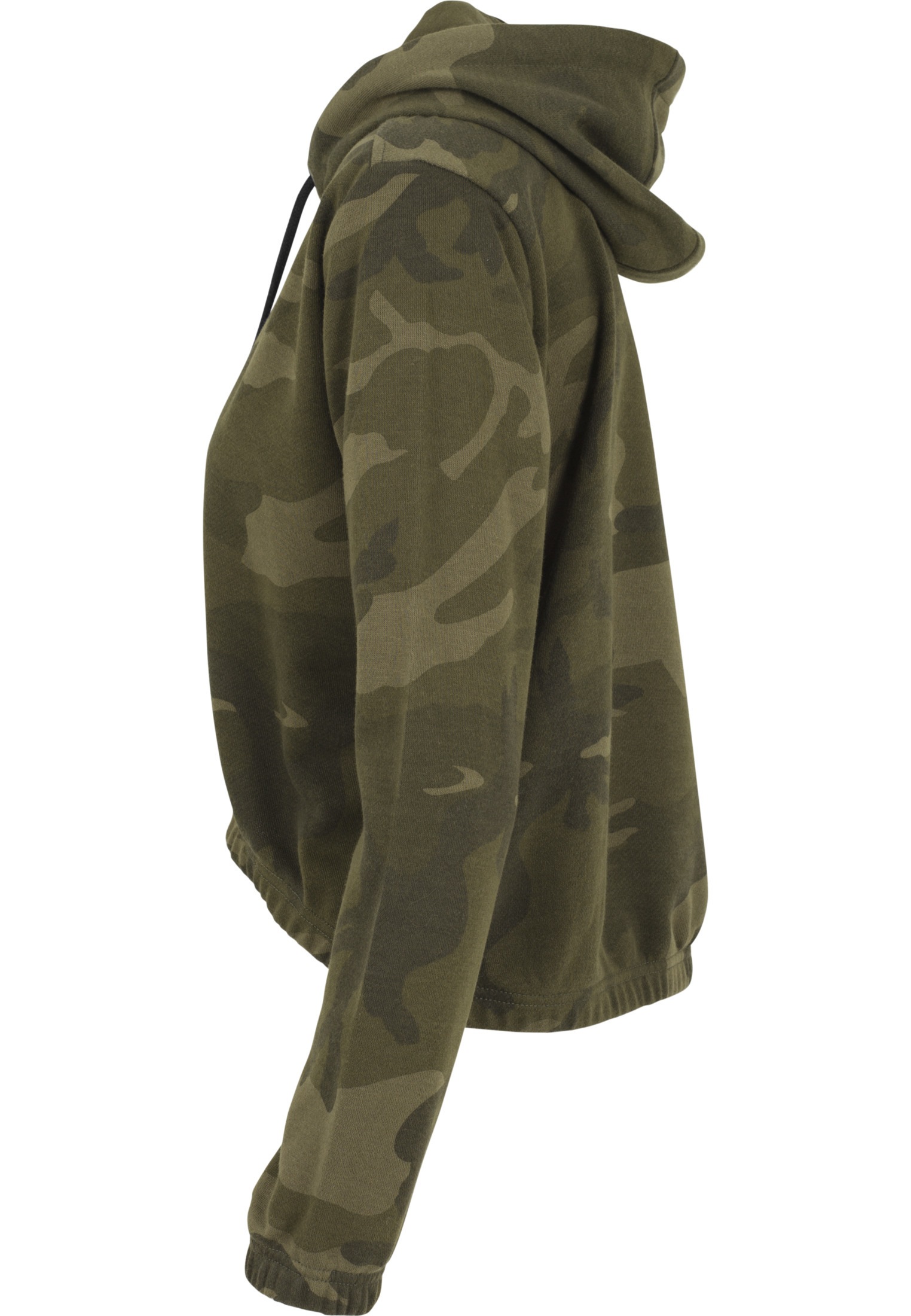 URBAN CLASSICS Rundhalspullover »Urban Classics Damen Ladies Camo Cropped Hoody«, (1 tlg.)