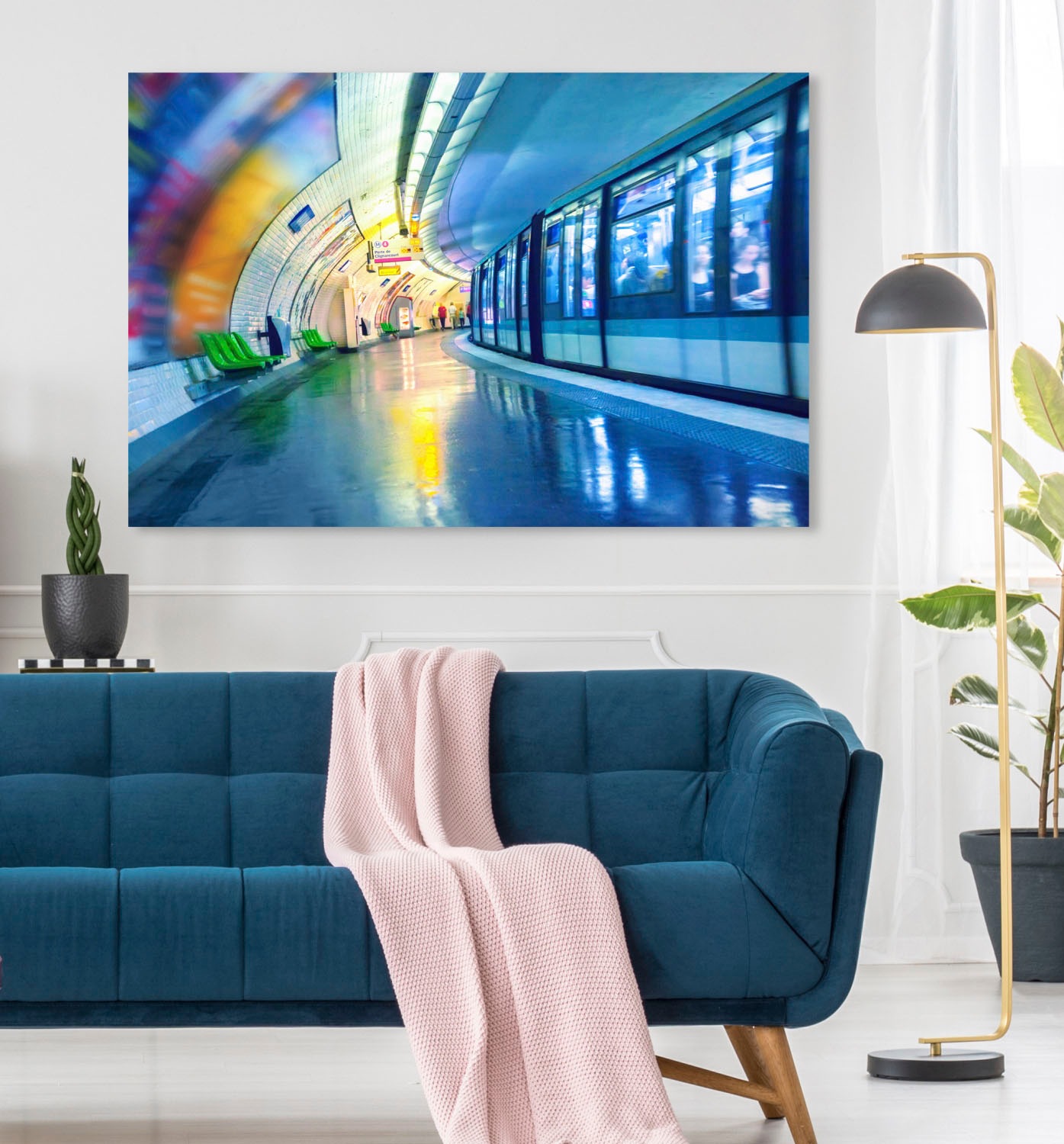 queence Acrylglasbild "Tunnel", Kunst-Züge-Zugbilder, Fine Art-Print in Gal günstig online kaufen