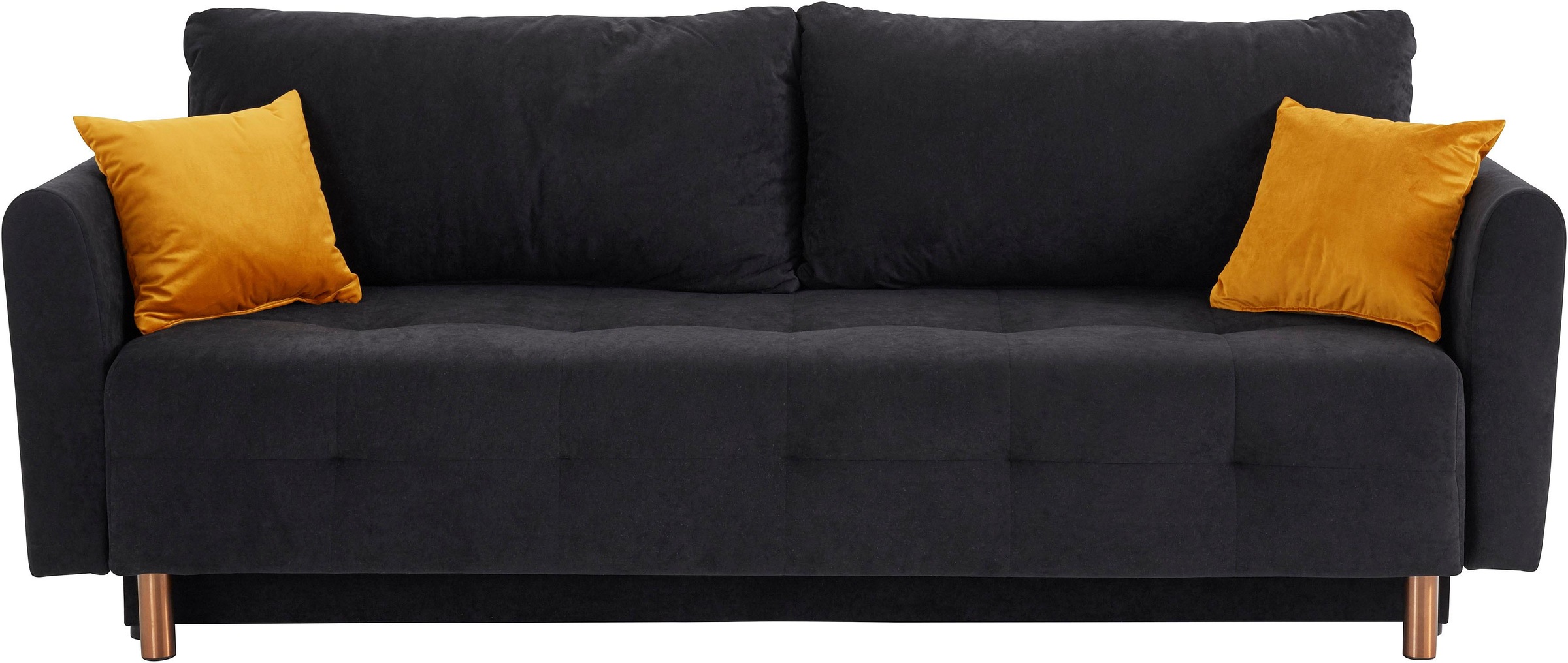 INOSIGN Schlafsofa "Nordic", mit Federkern und Metallbeinen, Steppung im Si günstig online kaufen