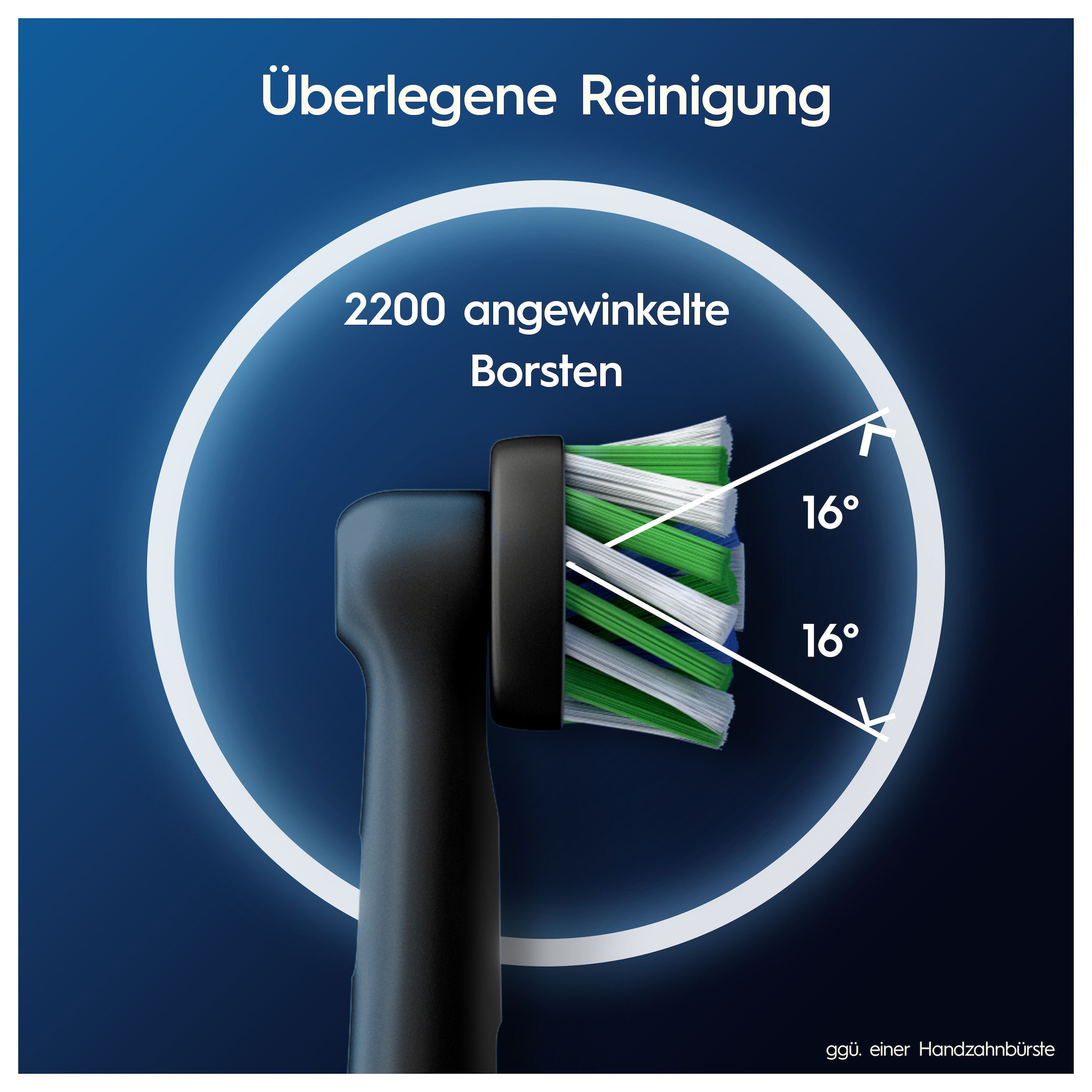 Oral-B Aufsteckbürsten »Pro CrossAction« X-förmige Borsten