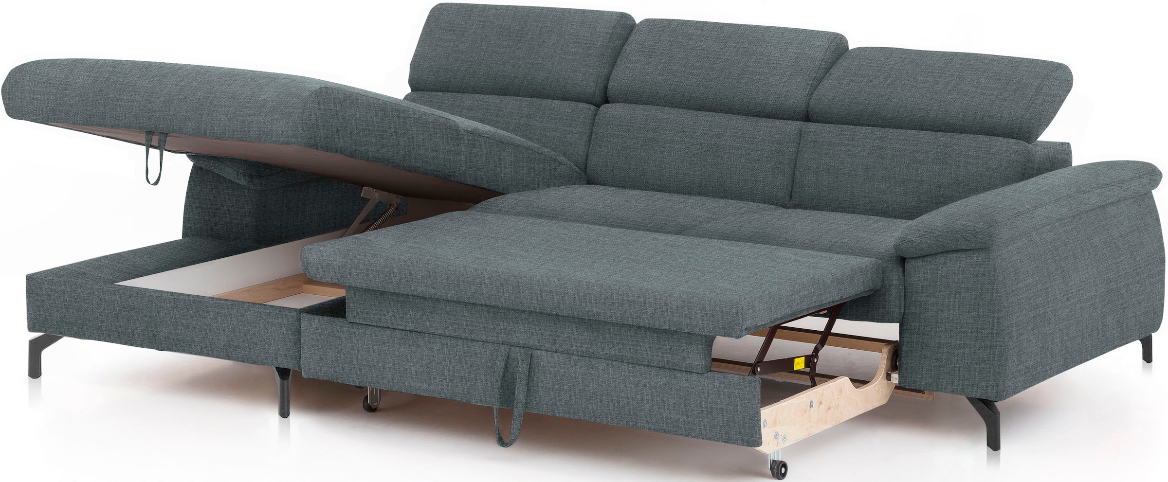 COTTA Ecksofa »Kitty L-Form«, mit Kopfteilverstellung, wahlweise mit Bettfunktion & Bettkasten