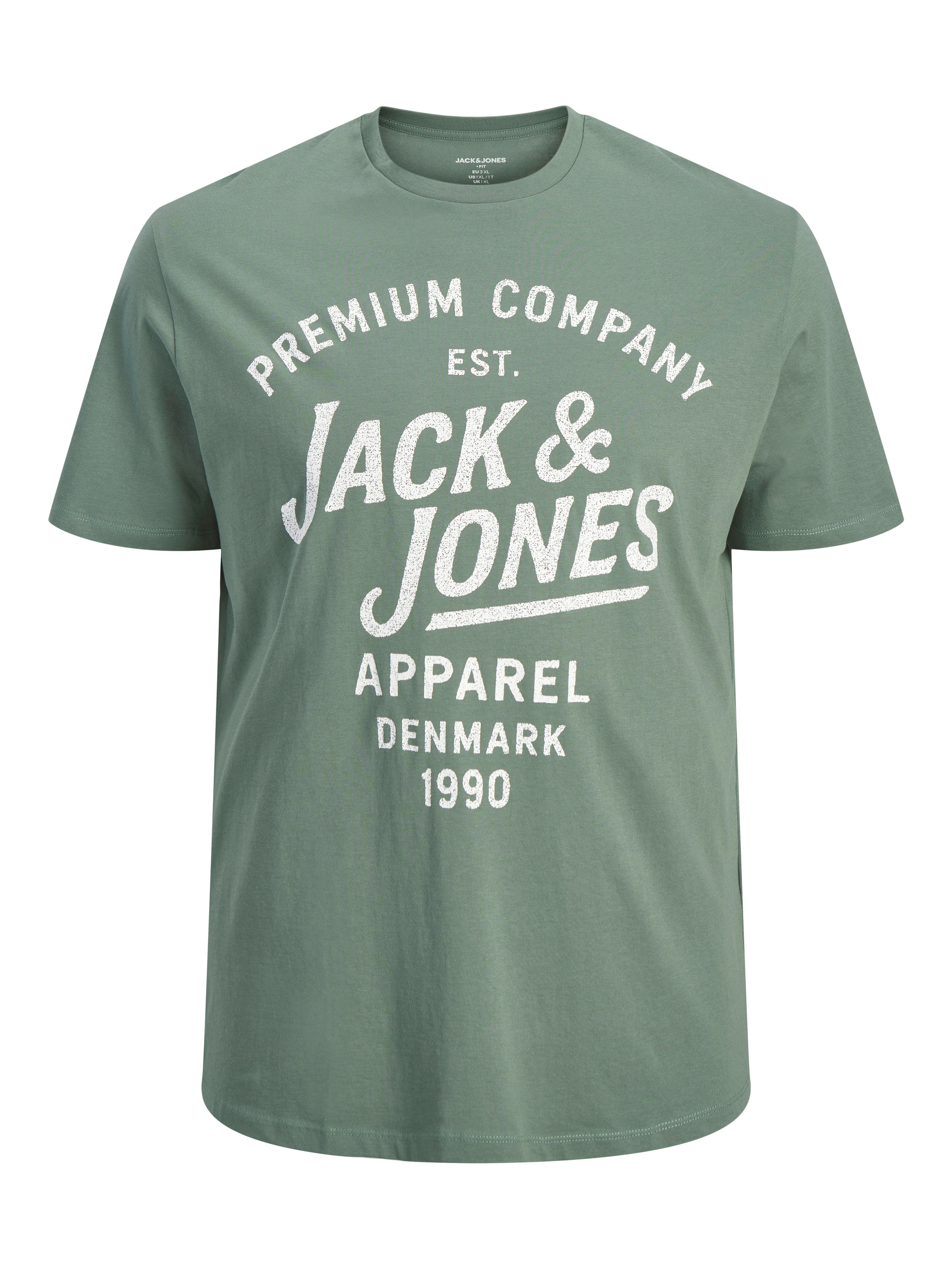 Jack & Jones PlusSize T-Shirt "Jprbluzane Ss Tee Fst Pls" Mit Logo Schriftzug