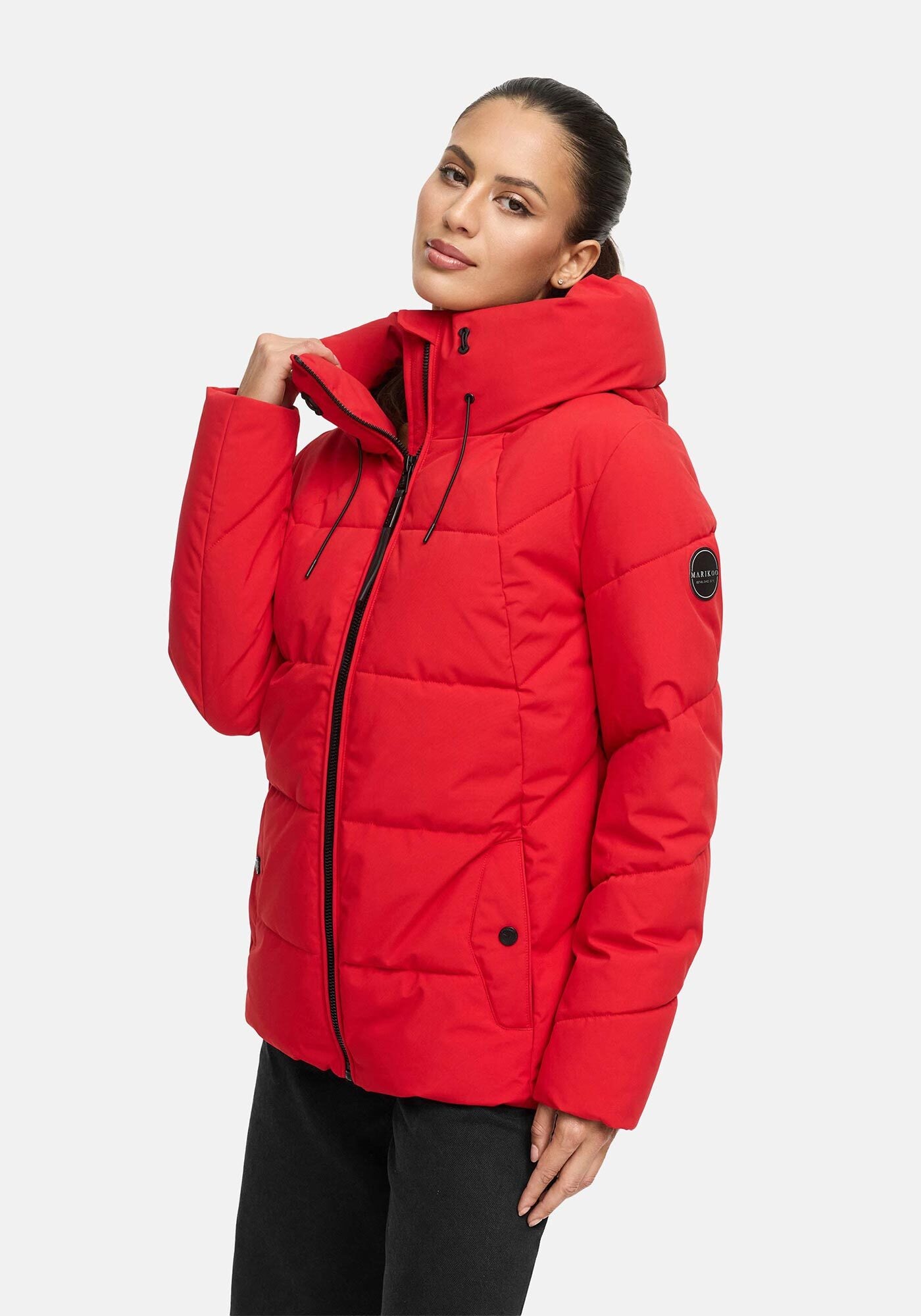 Marikoo Winterjacke »Kuscheltatze«, mit extra hohem Kragen