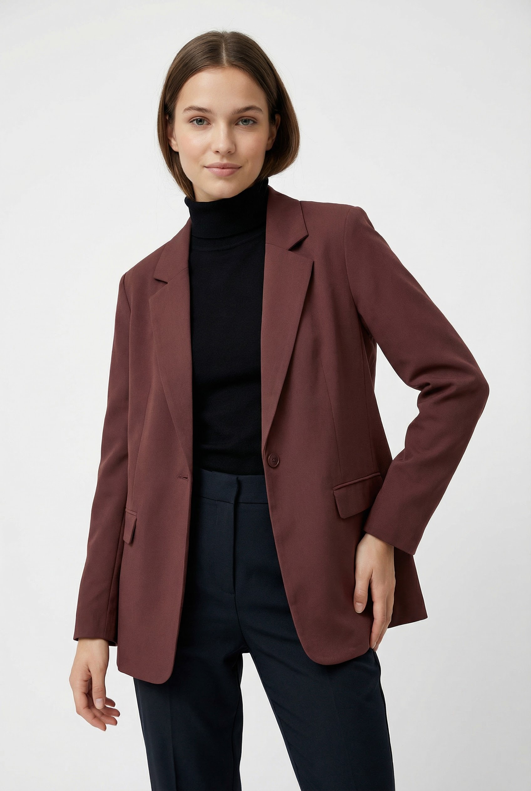 Vero Moda Longblazer "VMZELDA LS LOOSE BLAZER NOOS" lässige Form, 1-Knopf V günstig online kaufen