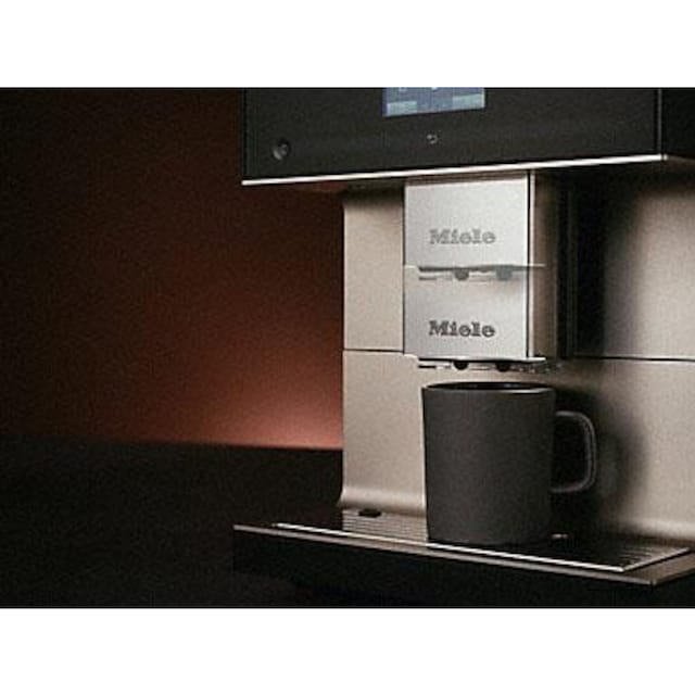 218,- auf | Kaffeekannenfunktion«, Gutschein Wert € von Miele Isolierkanne CoffeePassion, Kaffeevollautomat inkl. BAUR im und 3kg Kaffee »CM7550 UVP Rechnung für Milchgefäß,