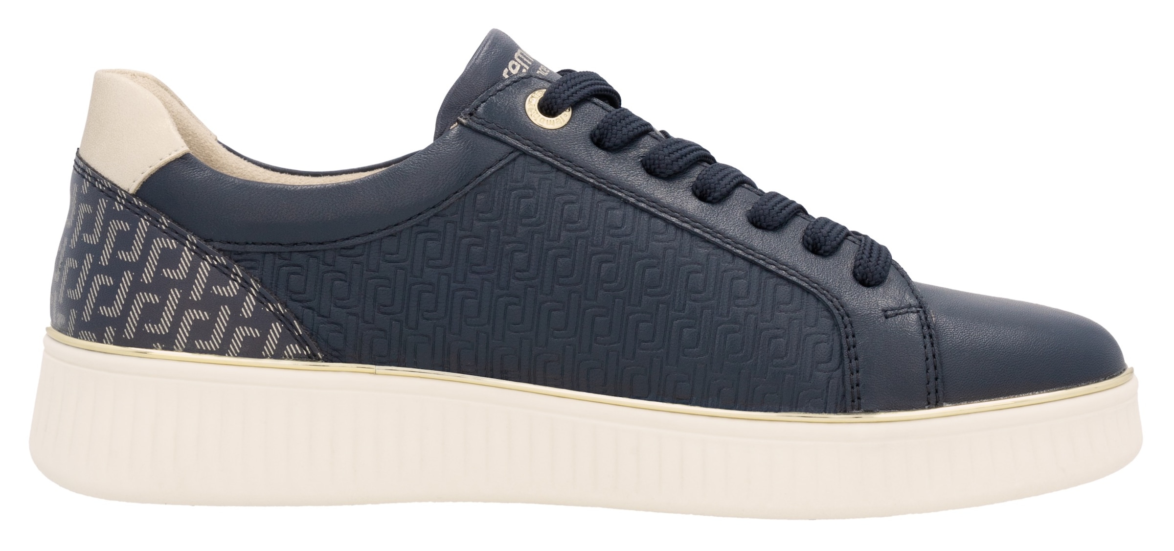 Remonte Plateausneaker, Freizeitschuh, Halbschuh, Schnürerschuh, seitlicher Reißverschluss