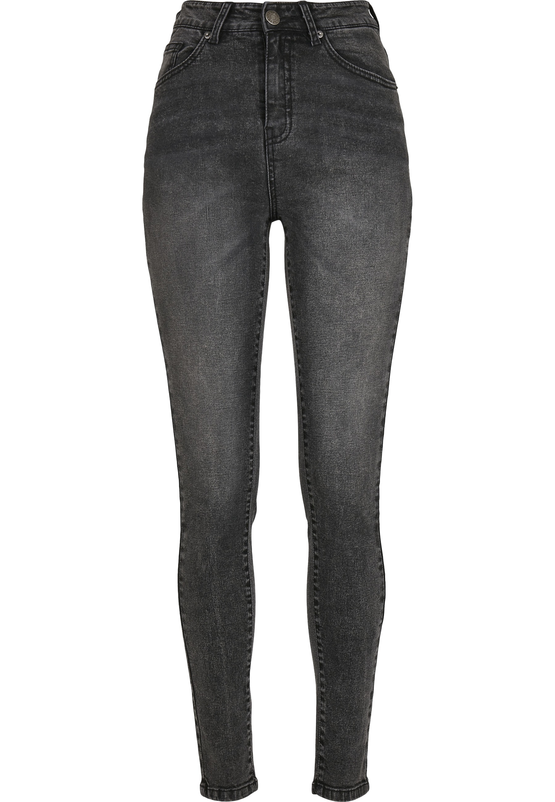 URBAN CLASSICS Bequeme Jeans "Urban Classics Damen Ladies High Waist Skinny Jeans" 1