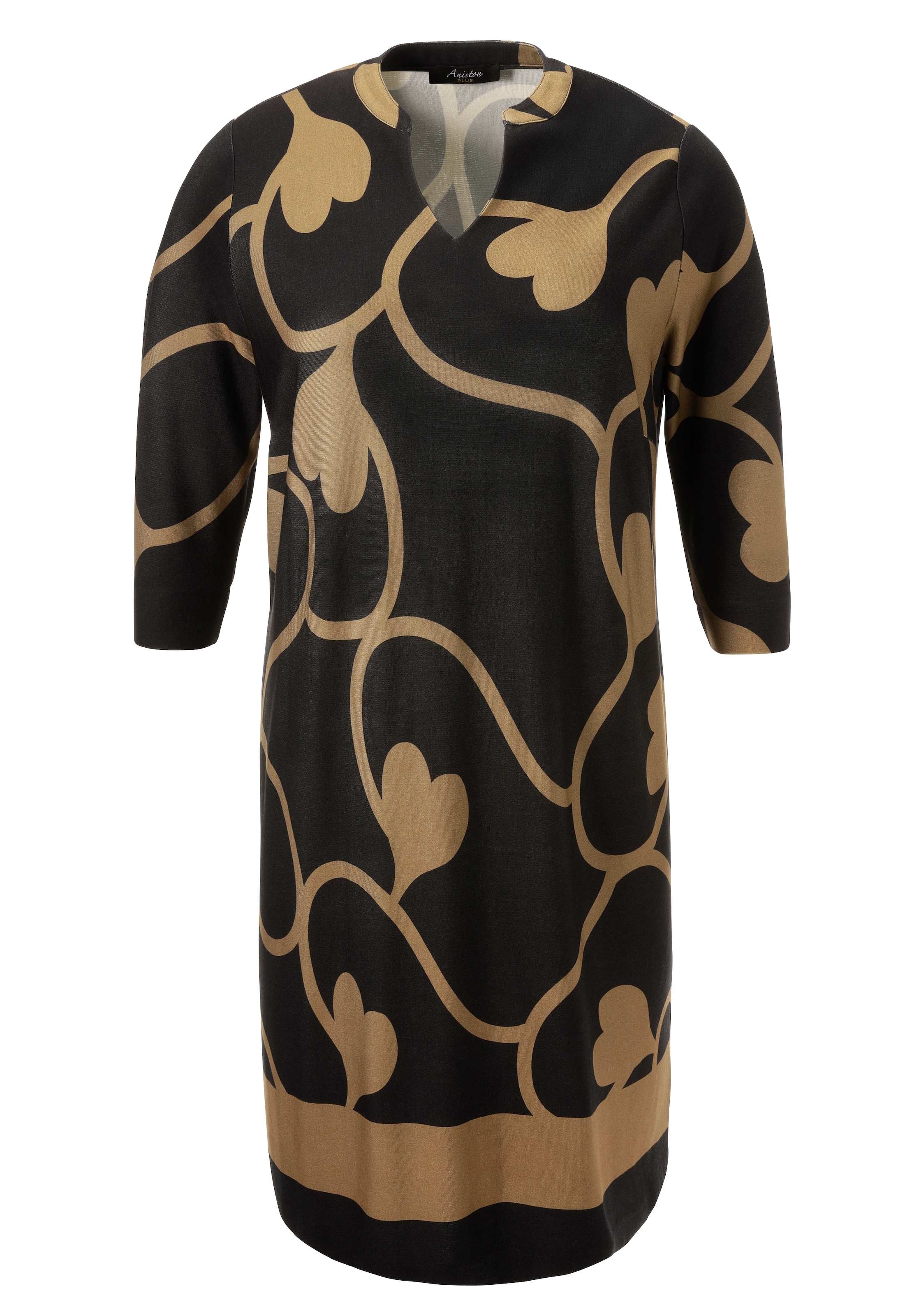 Aniston PLUS Jerseykleid, mit interessantem Allover-Print - NEUE KOLLEKTION