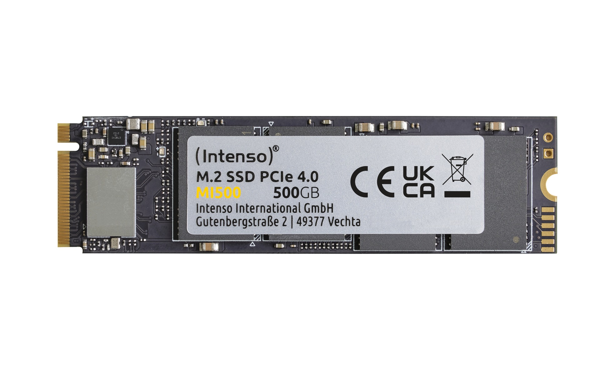 Intenso SSD-Festplatte »M.2 SSD PCIe 500 GB MI500«, Anschluss M.2 PCIe 4.0