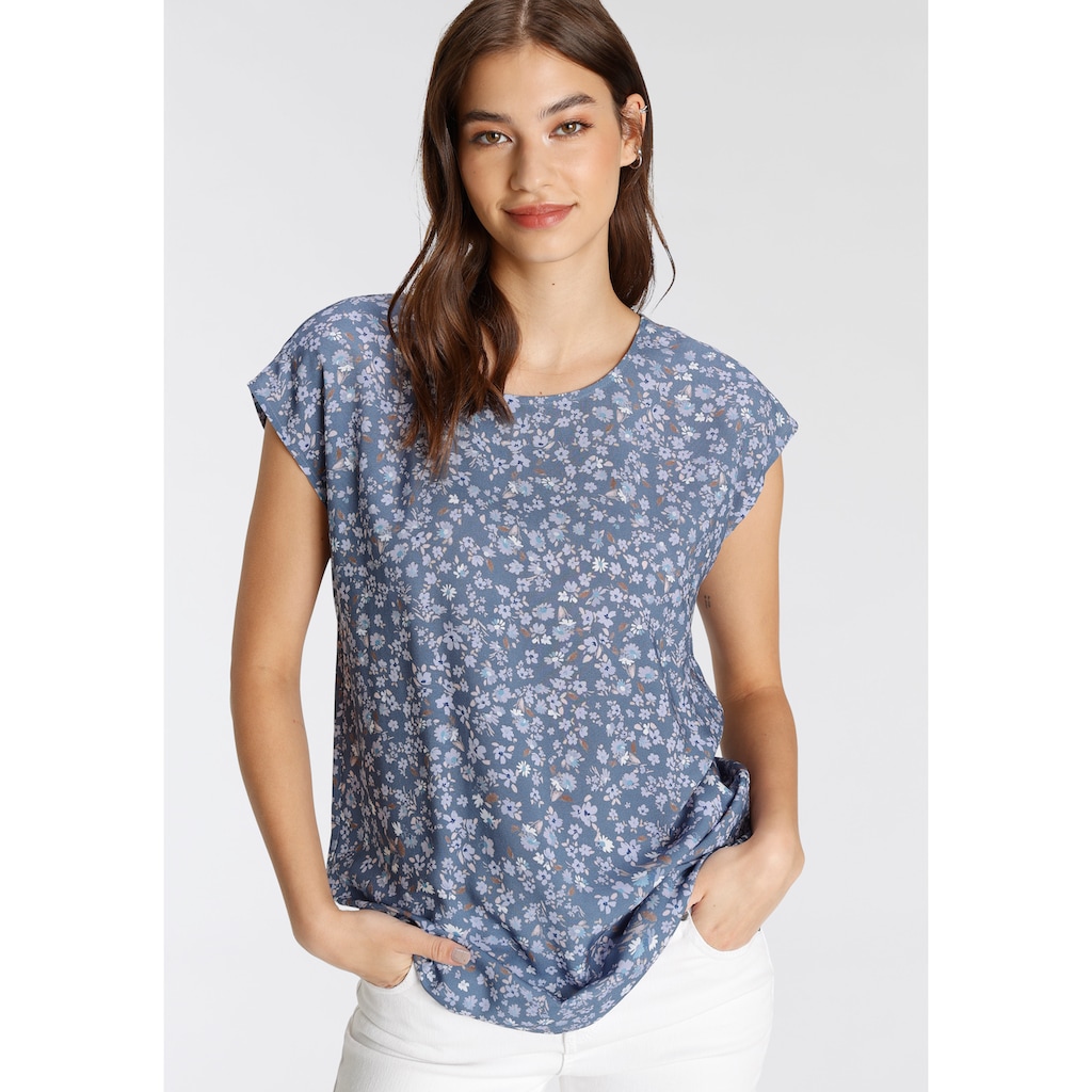 Tamaris Shirtbluse, mit abgerundetem Saum