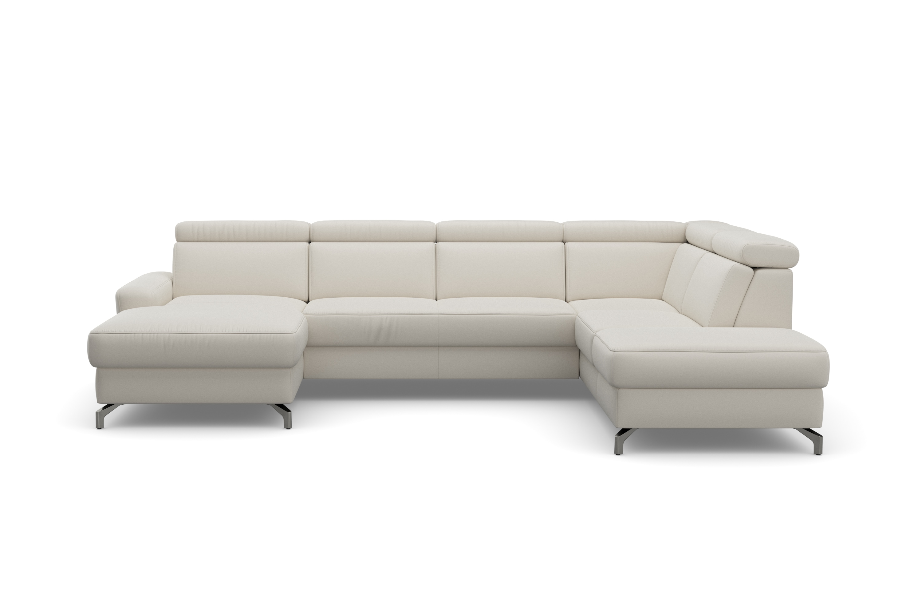 sit&more Wohnlandschaft "Scarlett U-Form" inklusive Kopfteilverstellung, optional Schlaffunktion & Bettkasten