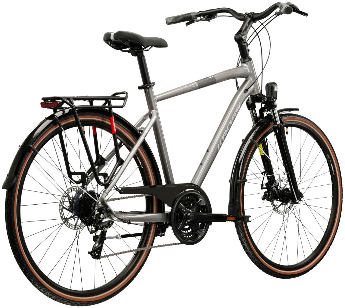 Kross Trekkingrad »KROSS Trekkingrad 28" Trans 3.0 ULT.RA silver 24 Gänge« 24 Gang Shimano ACERA M3020 Schaltwerk Kettenschaltung