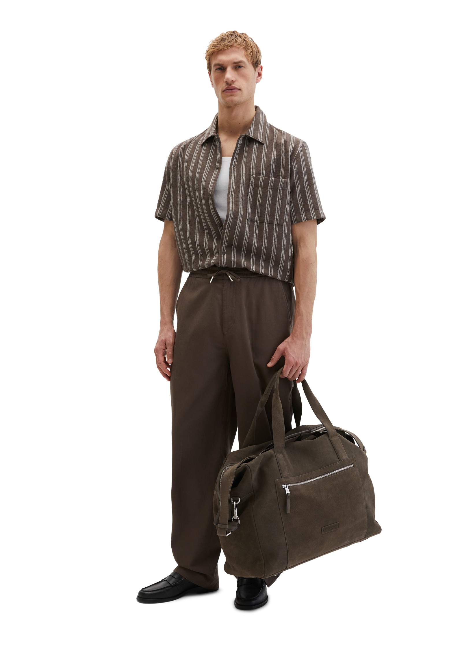 Marc O'Polo Weekender »aus softem Veloursleder«