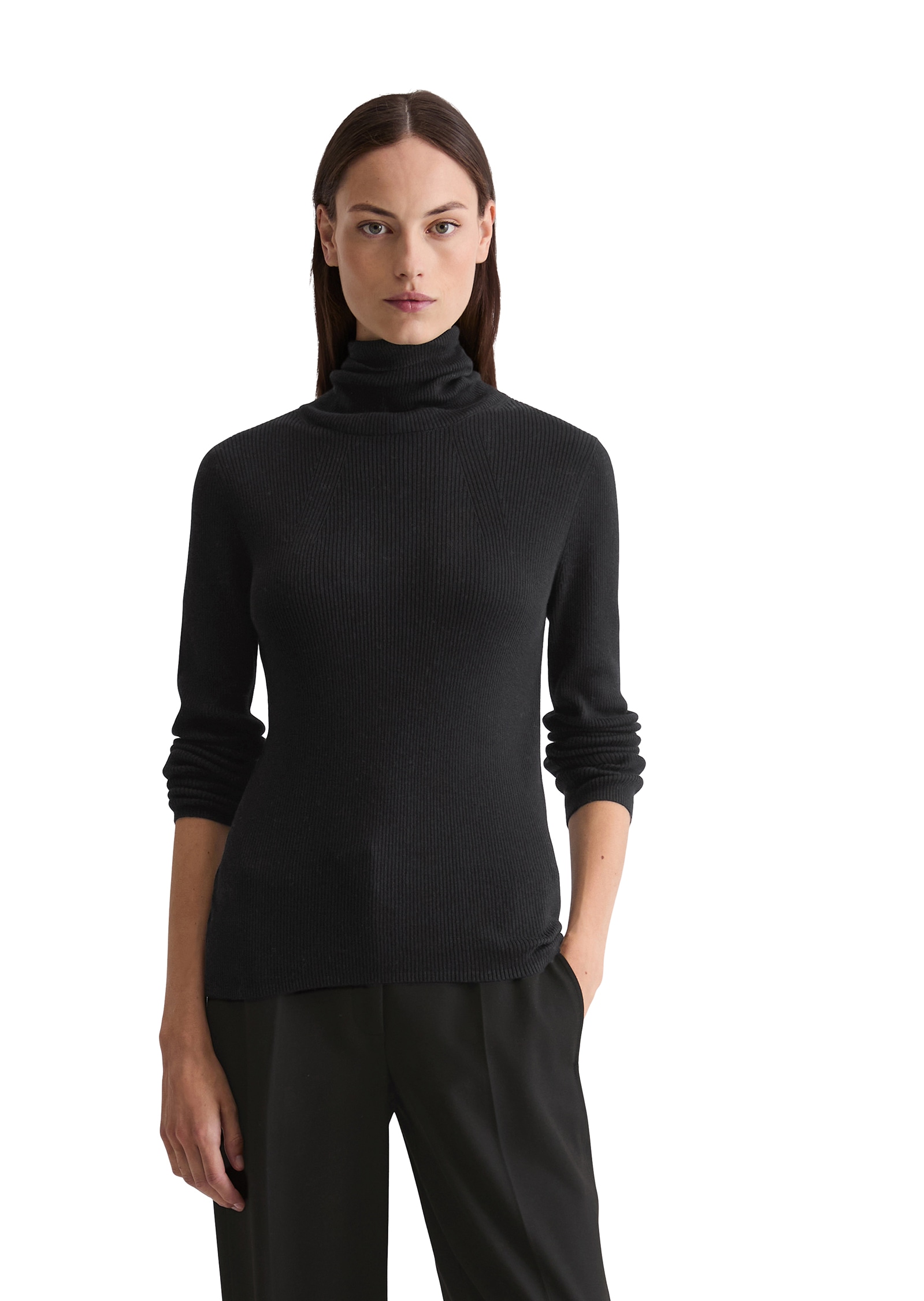 Marc OPolo Rollkragenpullover slim aus Organic Cotton