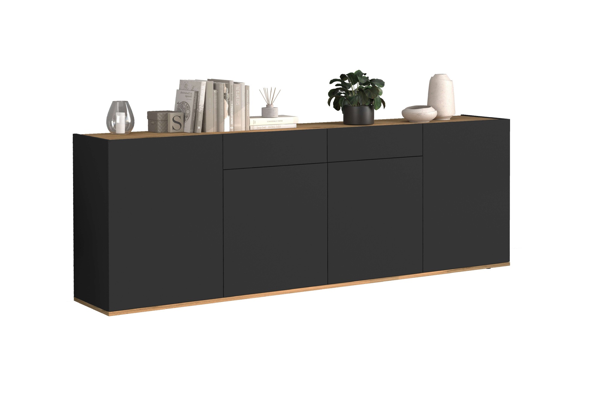 INOSIGN Sideboard "GARDA Sideboard,Kommode, Schrank, Kredenz Grifflos mit P günstig online kaufen