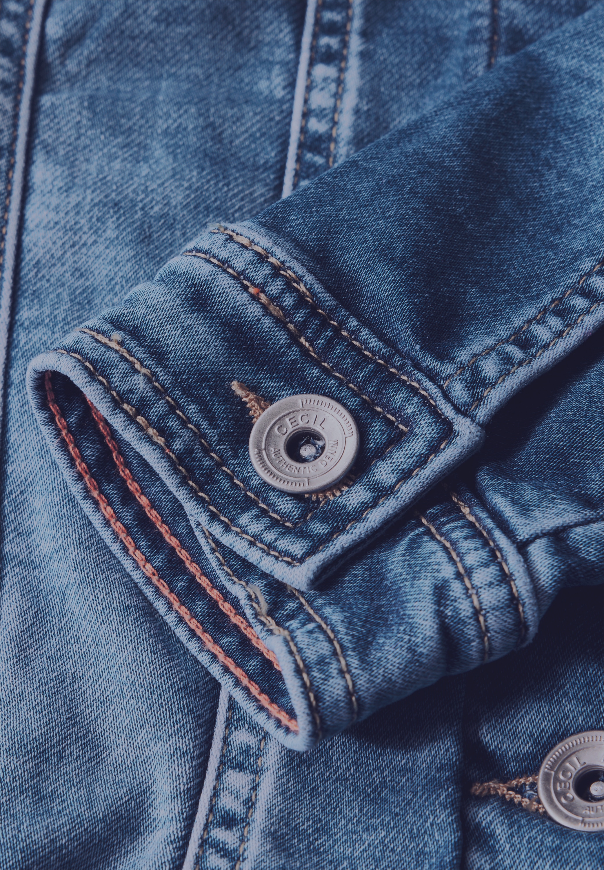 Cecil Jeansjacke, ohne Kapuze, mit Brusttasche