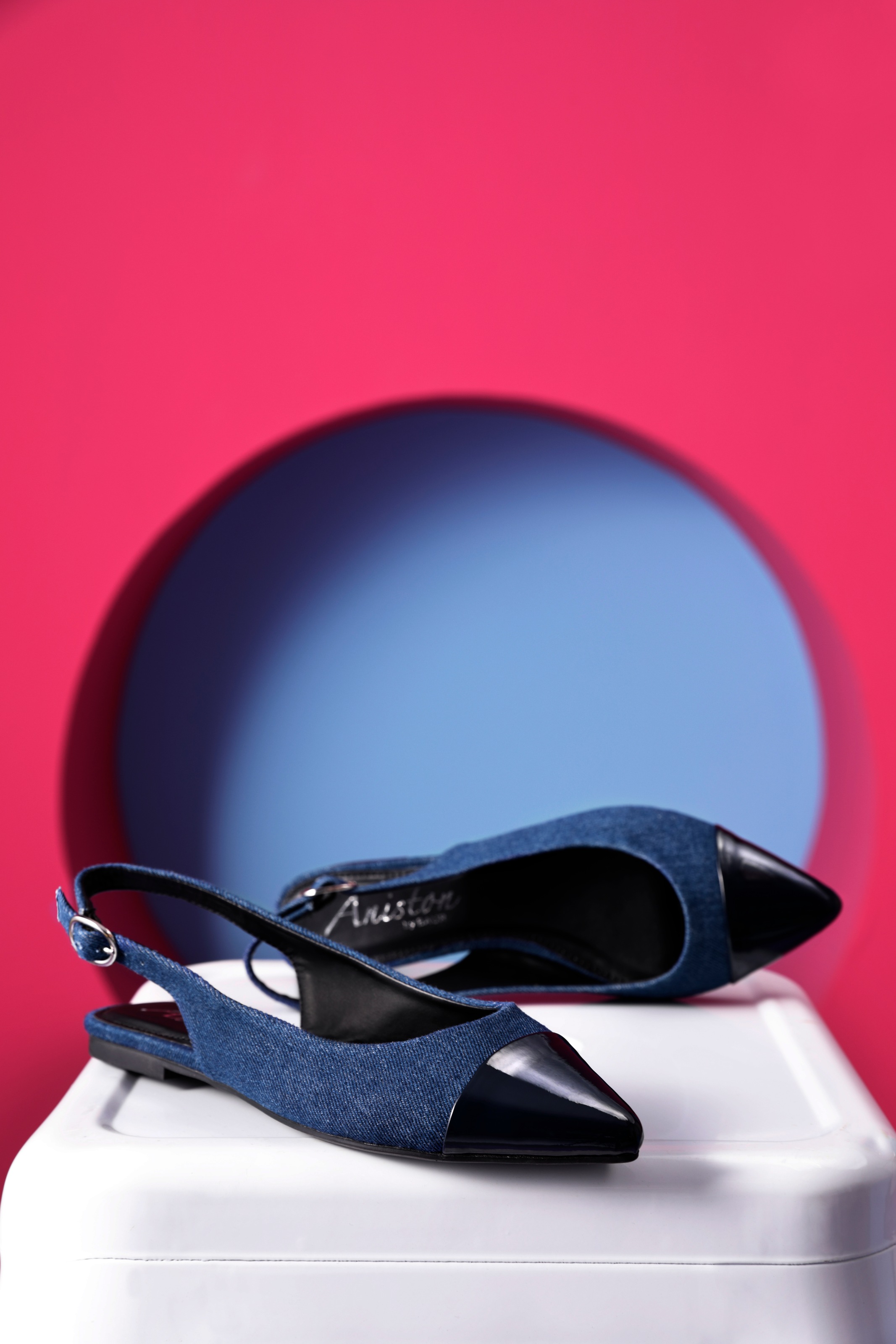Aniston SHOES Slingpumps, Flat, Sommerschuh, Lackspitze - NEUE KOLLEKTION günstig online kaufen