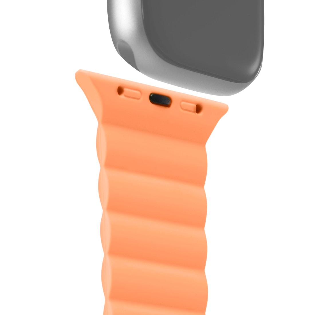 Hama Wechselarmband »Apple Watch Armband mit Magnetverschluss, für Display 42/44/45/49 mm«, Einheitsgröße, nicht klebrig, Silikon-Look