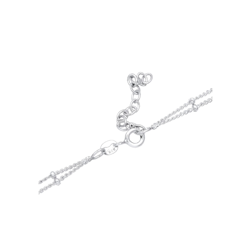 Elli Collier »Choker Layer Kugelkette Herz 925 Silber«