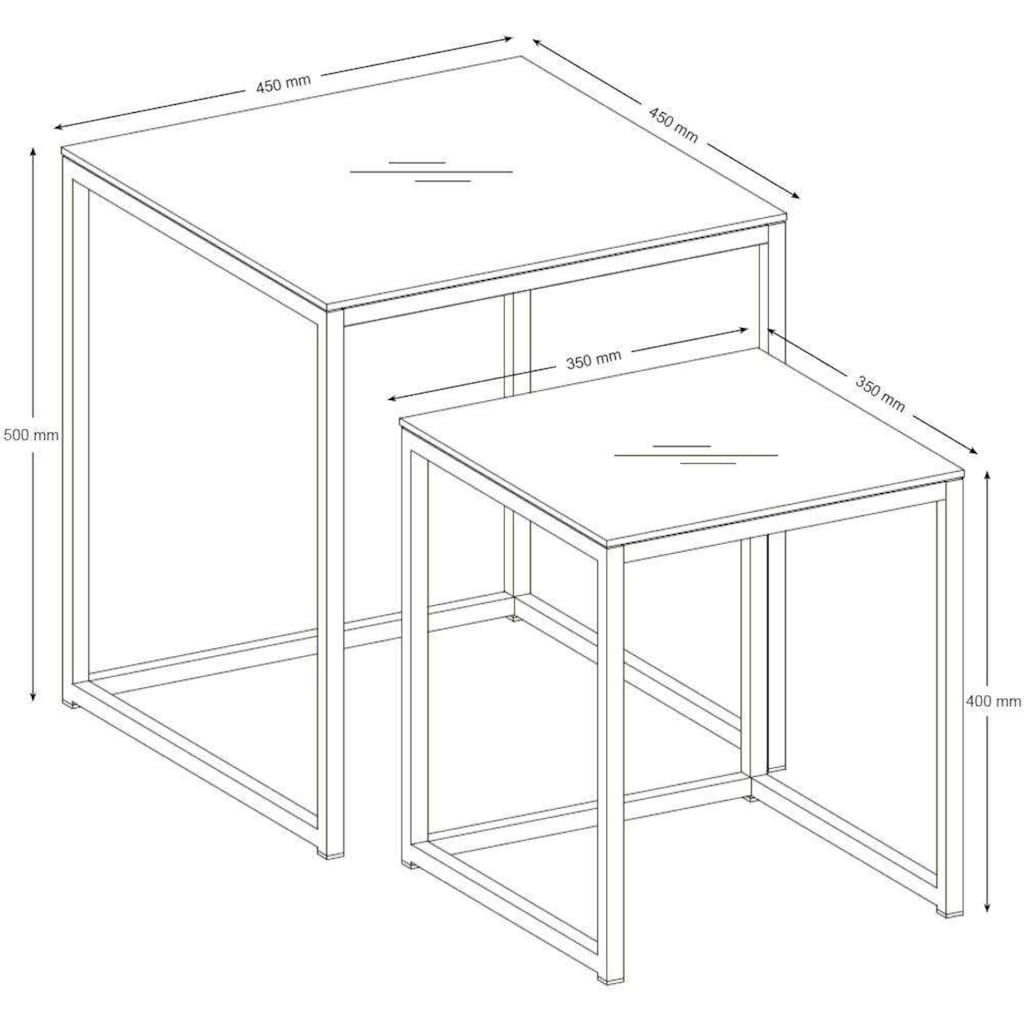 ACTONA GROUP Beistelltisch »Alina«, (Set, 2 St.)