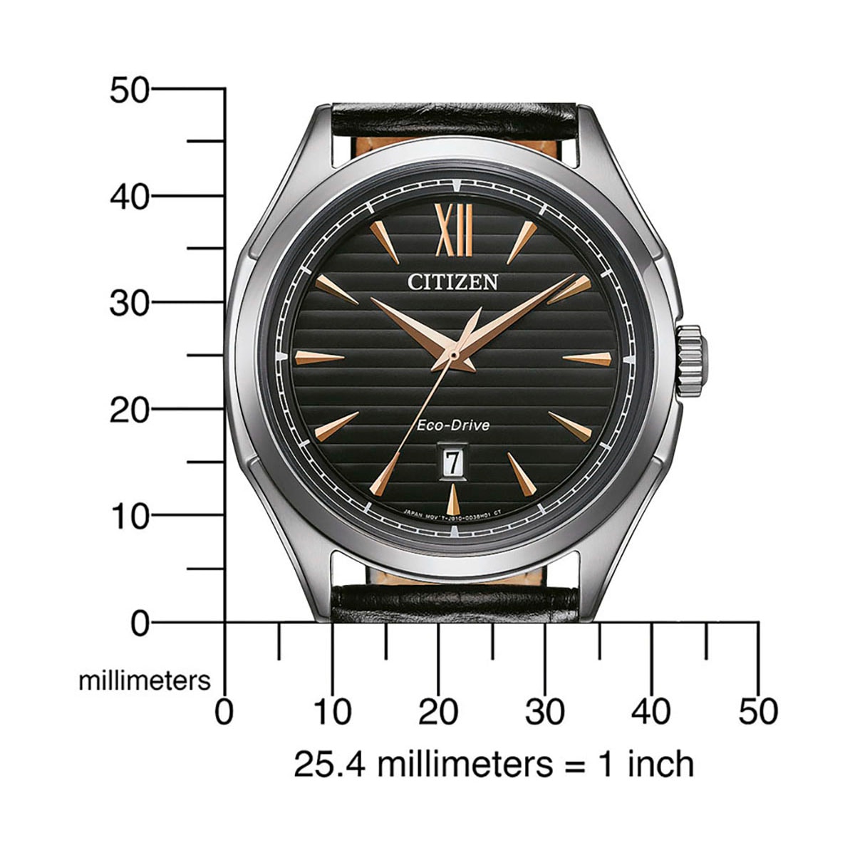 Citizen Solaruhr, Armbanduhr, Herrenuhr, Datum, Lederarmband